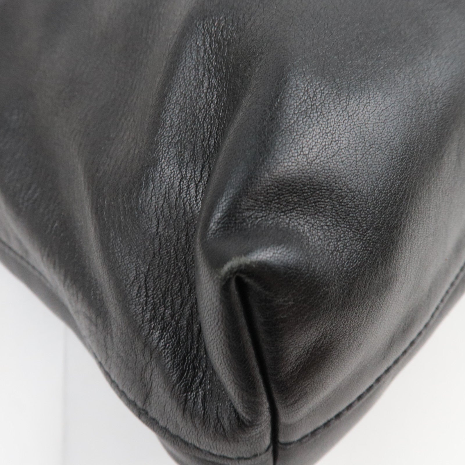 PRADA 2Way Leather Tote Bag Black