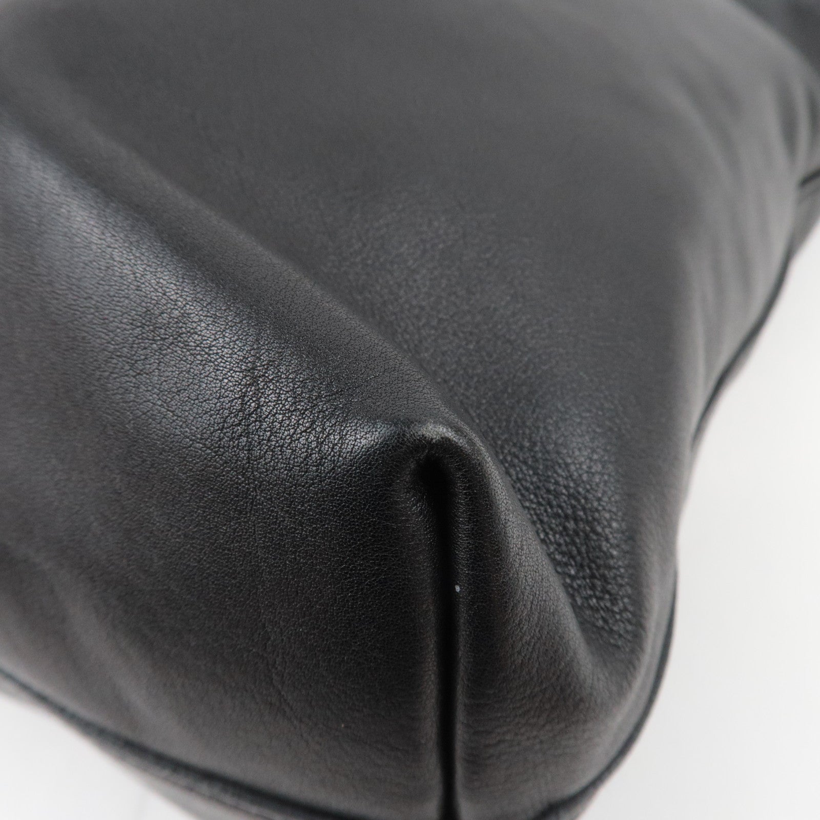 PRADA 2Way Leather Tote Bag Black