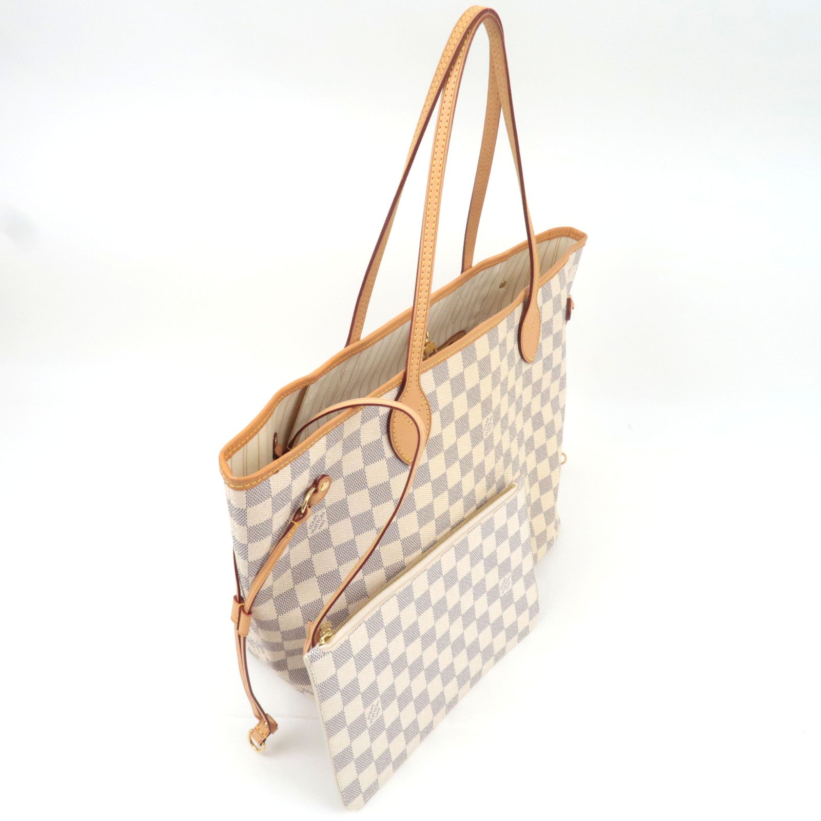 Louis Vuitton Damier Azur Neverfull MM Tote Bag N41361