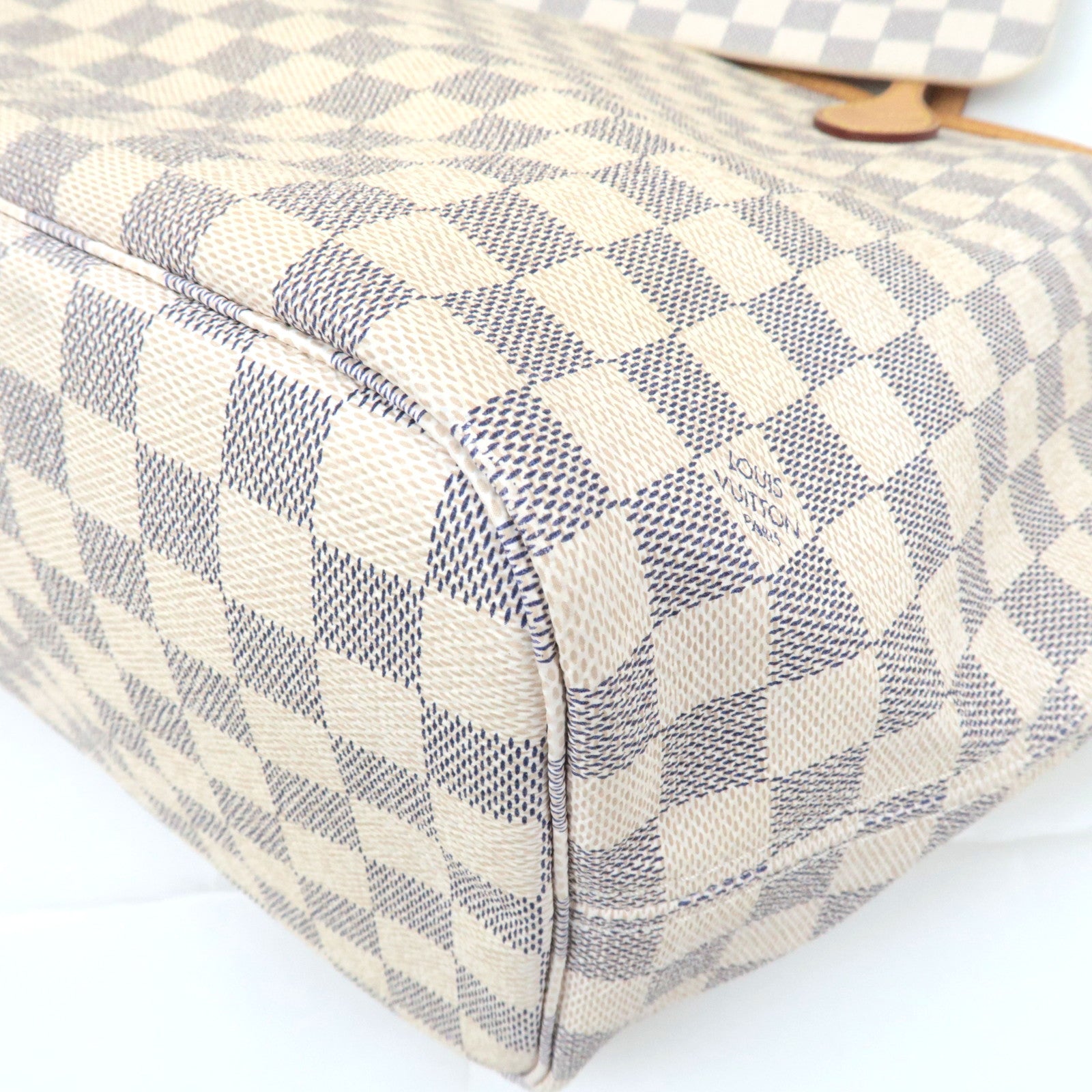 Louis Vuitton Damier Azur Neverfull MM Tote Bag N41361