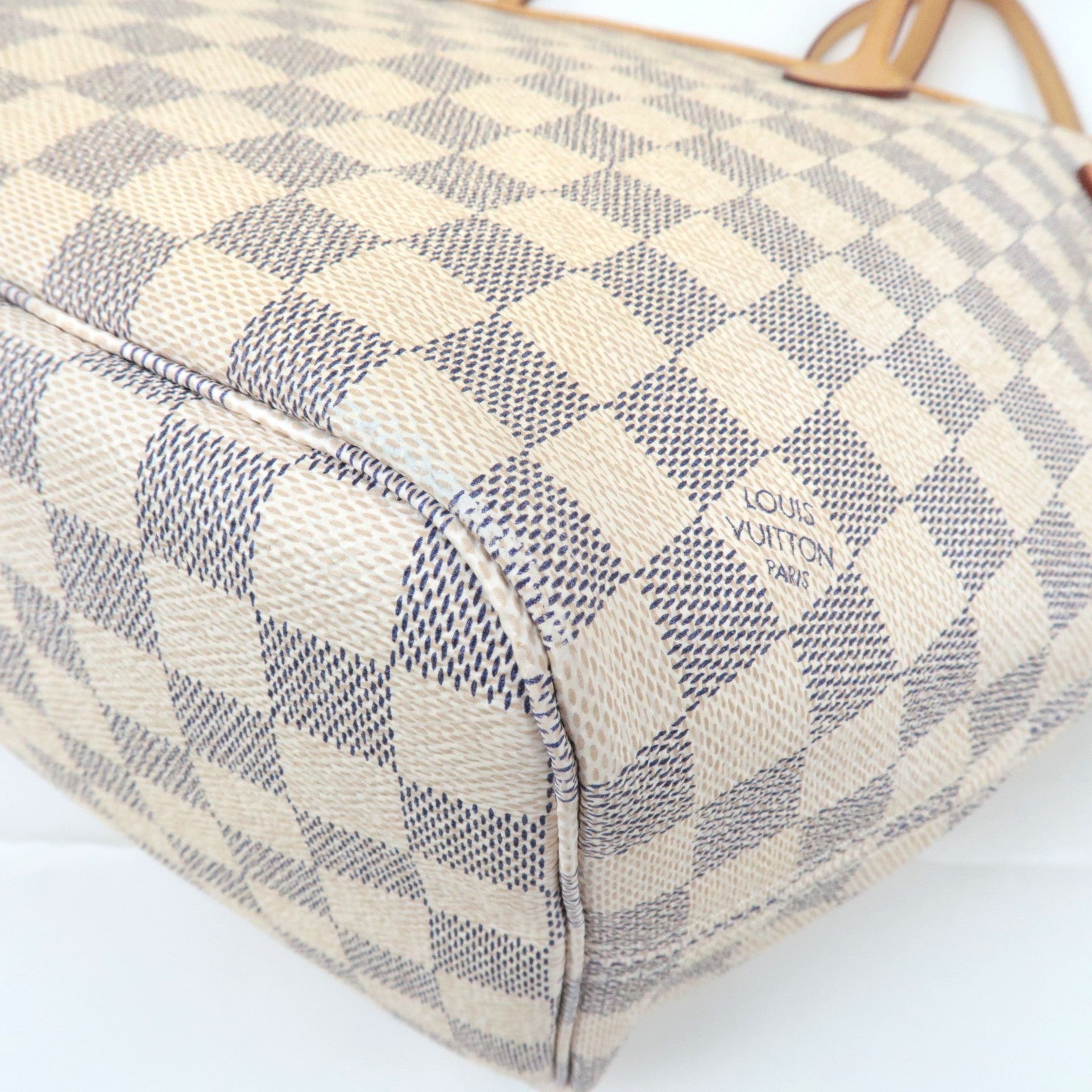 Louis Vuitton Damier Azur Neverfull MM Tote Bag N41361