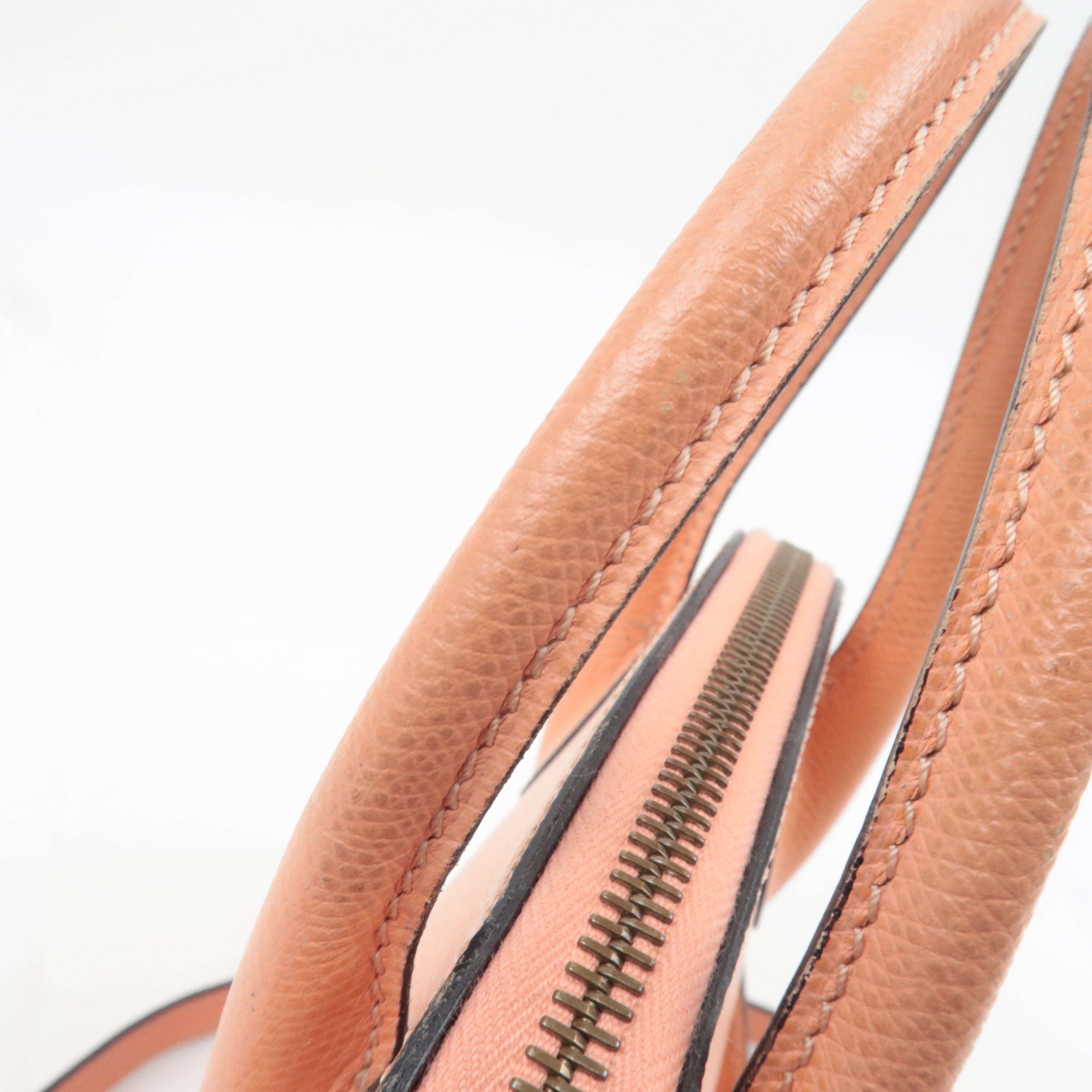 CELINE 2Way Leather Handbag Salmon Pink