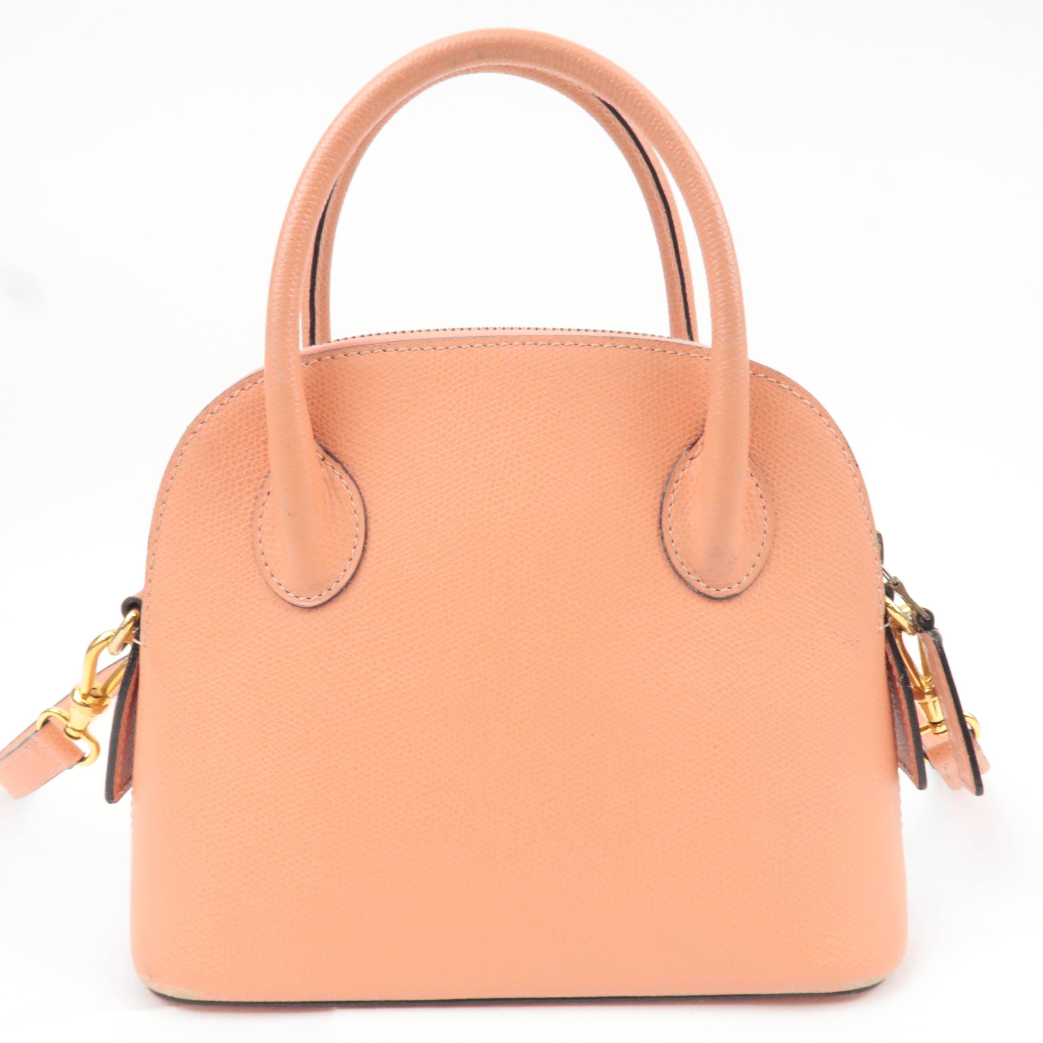 CELINE 2Way Leather Handbag Salmon Pink