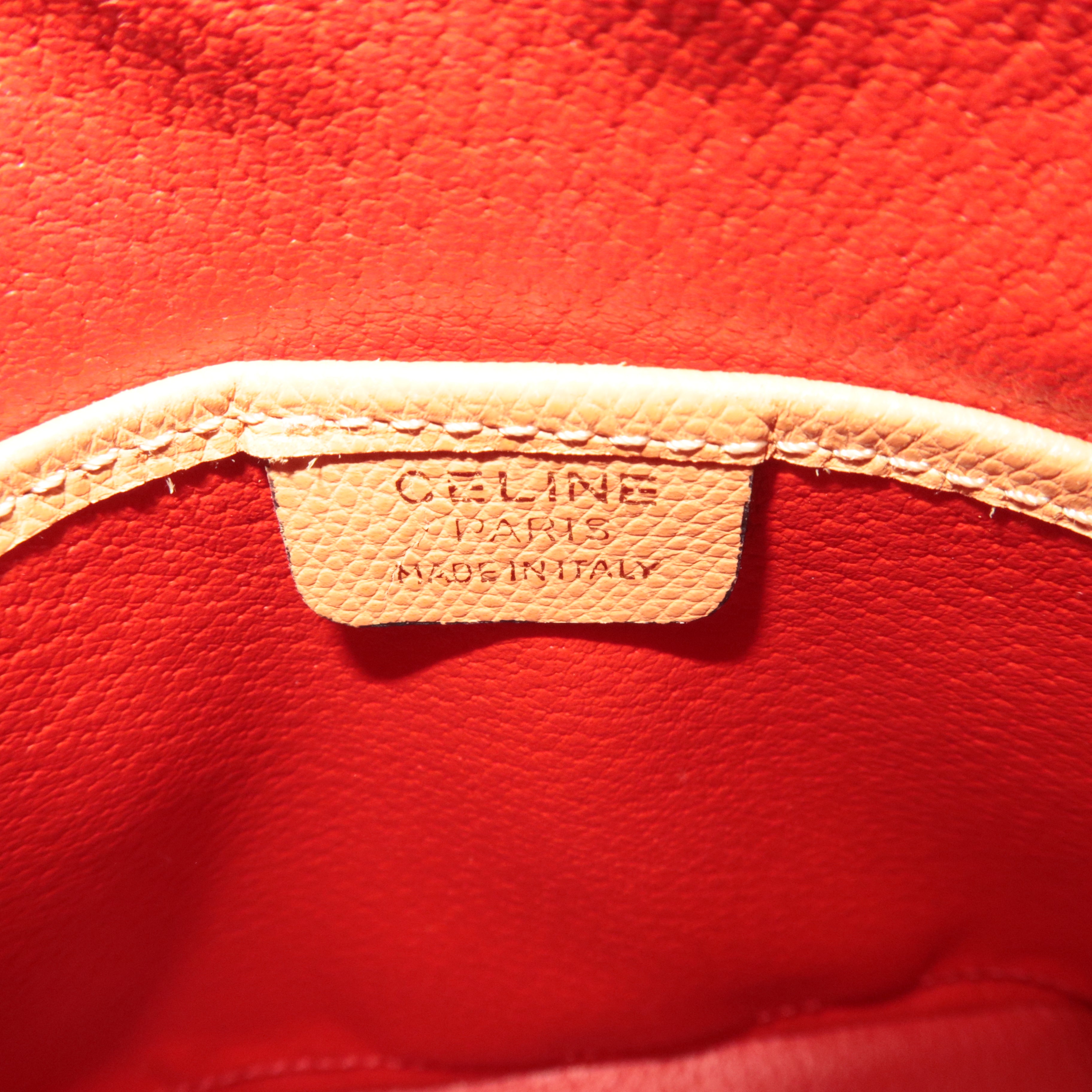 CELINE 2Way Leather Handbag Salmon Pink