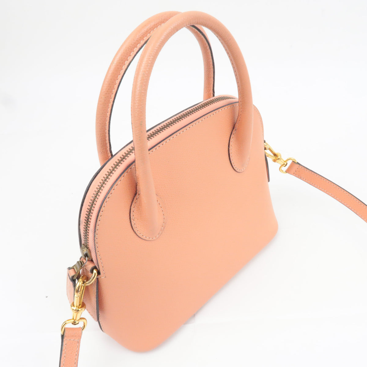 CELINE 2Way Leather Handbag Salmon Pink