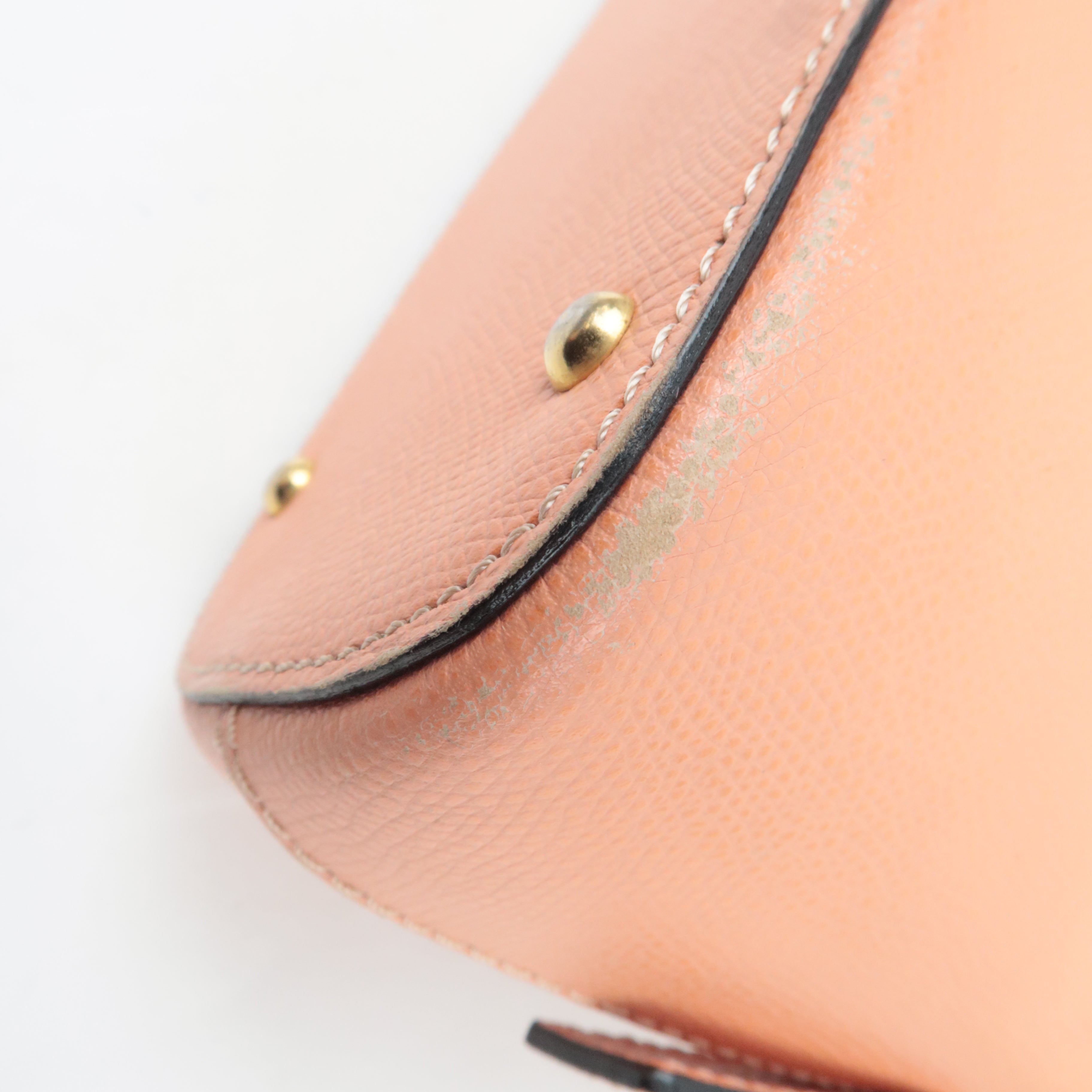 CELINE 2Way Leather Handbag Salmon Pink
