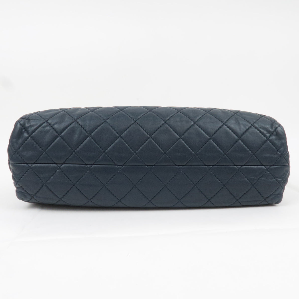 CHANEL Matelasse Flap Chain Shoulder Bag Lambskin Navy