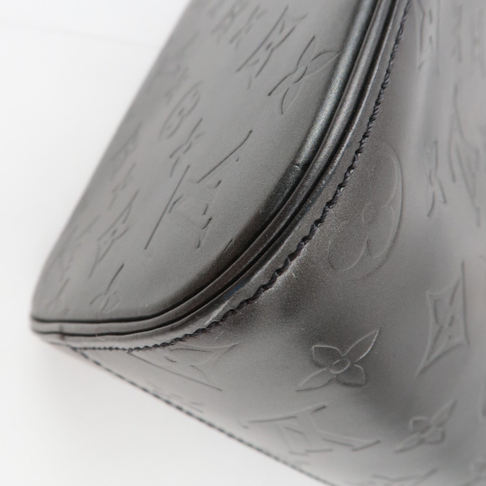 Louis Vuitton Monogram Matte Stockton Handbag Noir M55112