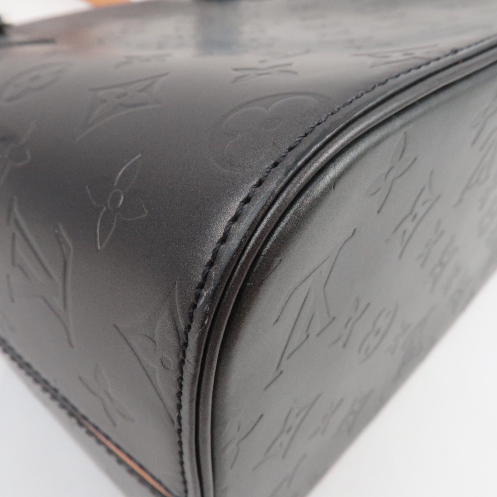 Louis Vuitton Monogram Matte Stockton Handbag Noir M55112