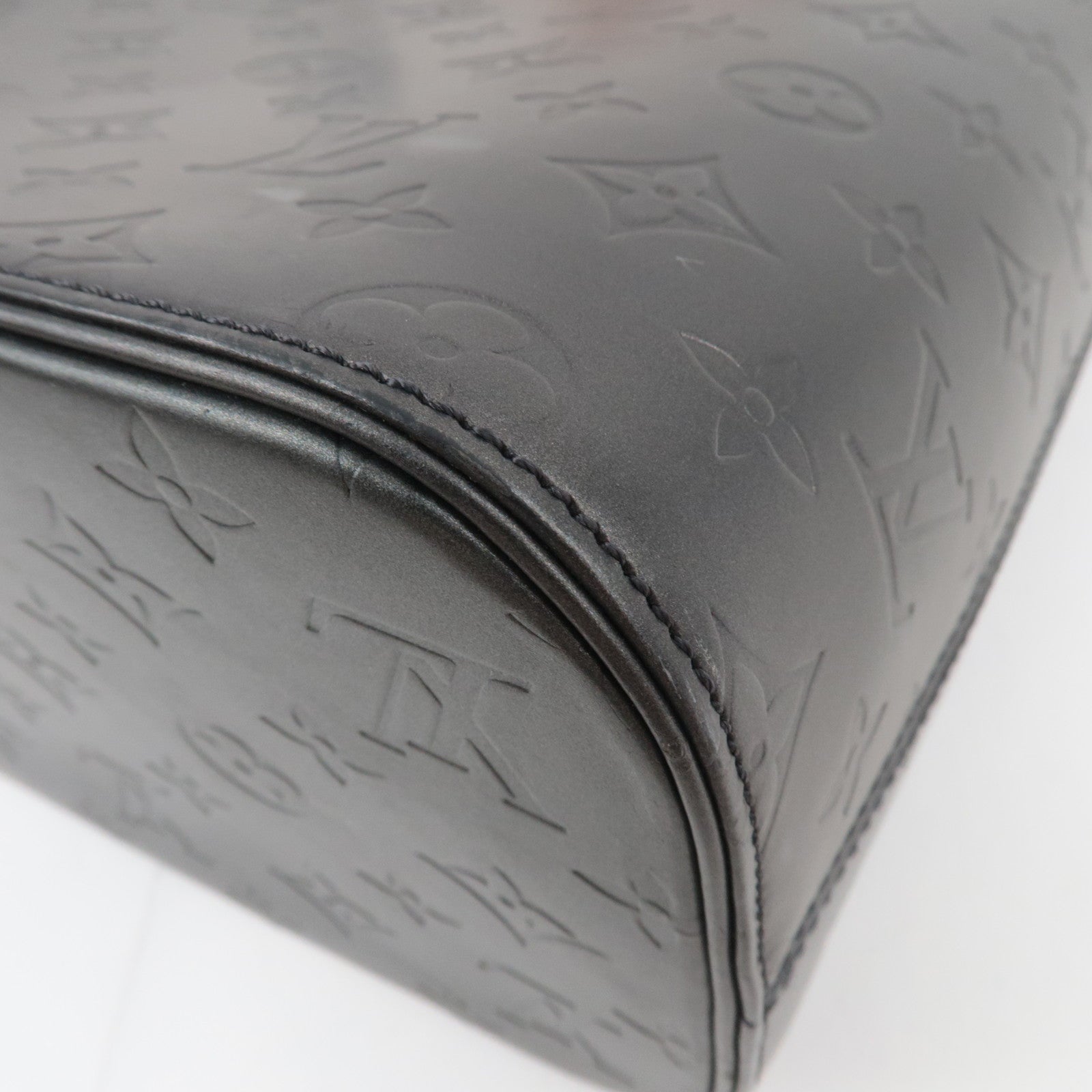 Louis Vuitton Monogram Matte Stockton Handbag Noir M55112