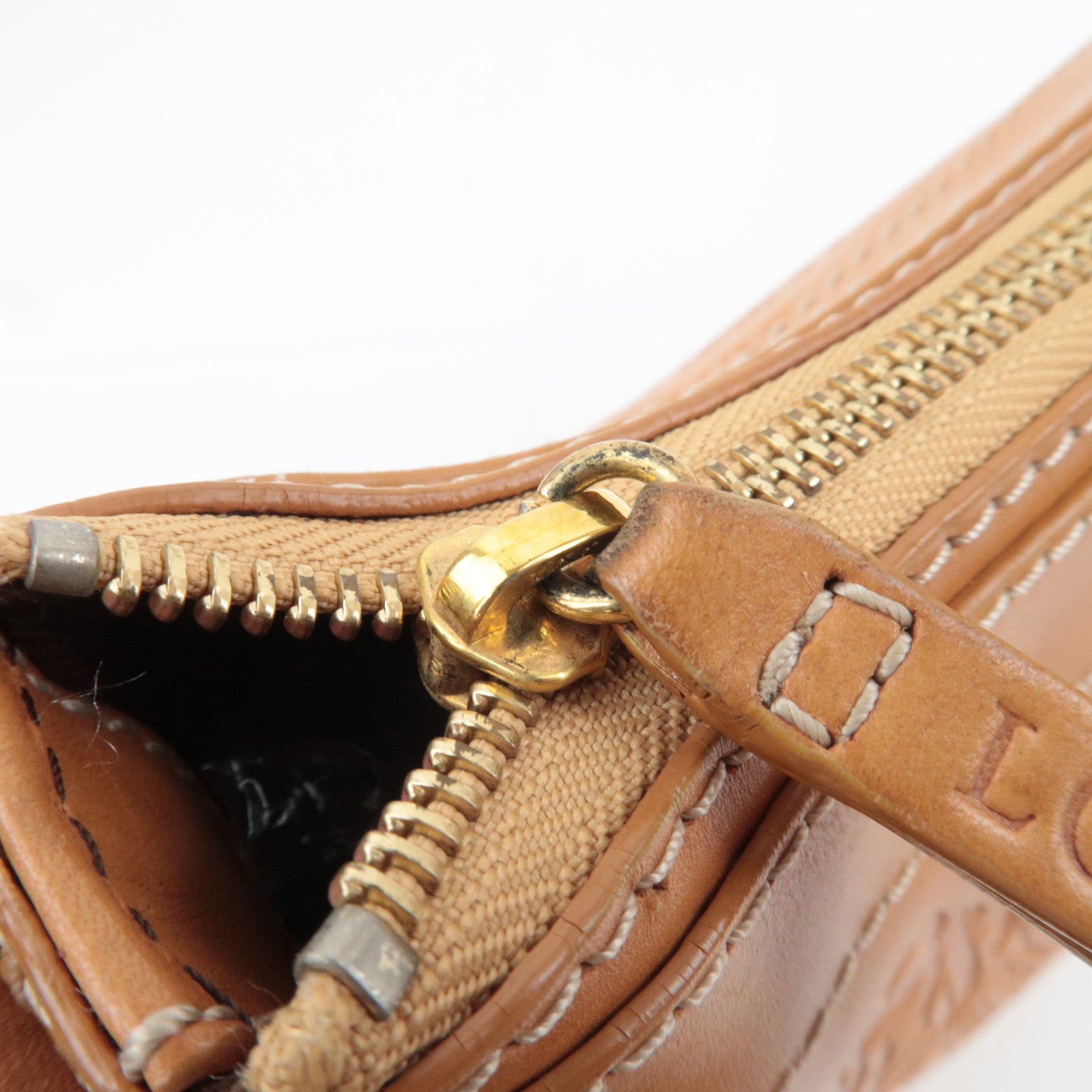 LOEWE 160 ANIVERSARIO Leather Shoulder Bag Brown
