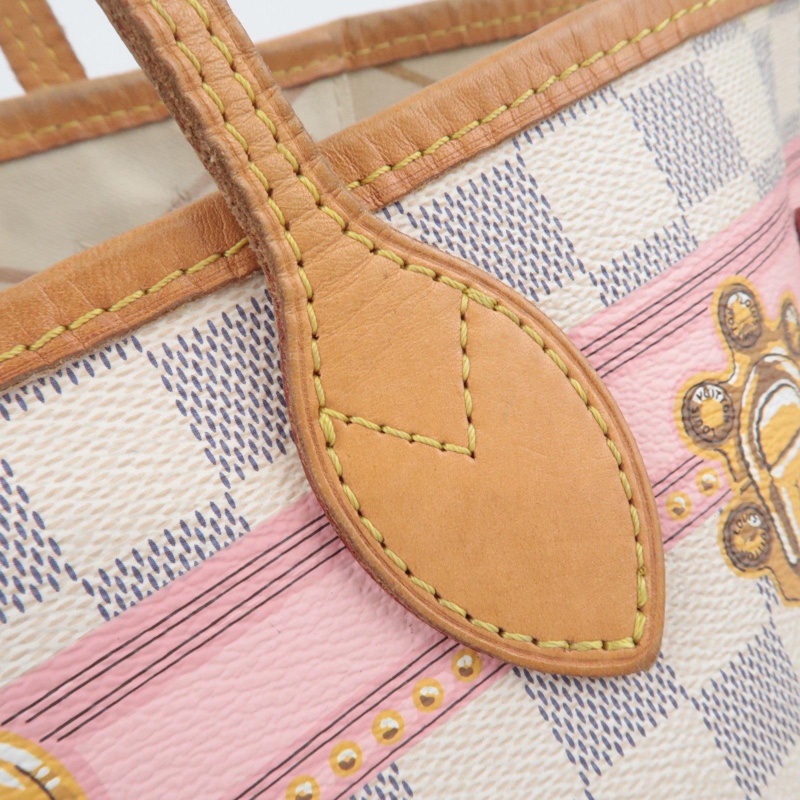 Louis Vuitton Summer Trunk Damier Azur Neverfull MM Tote Bag N41065