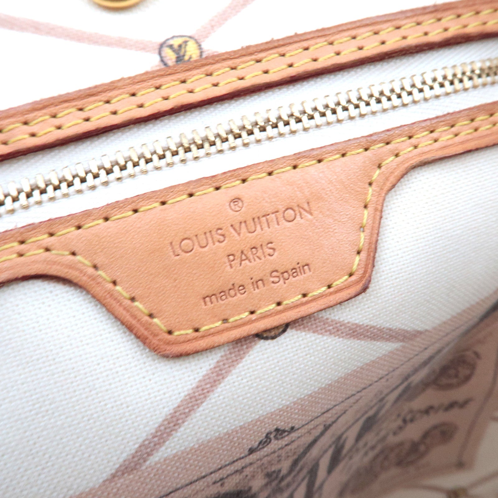 Louis Vuitton Summer Trunk Damier Azur Neverfull MM Tote Bag N41065