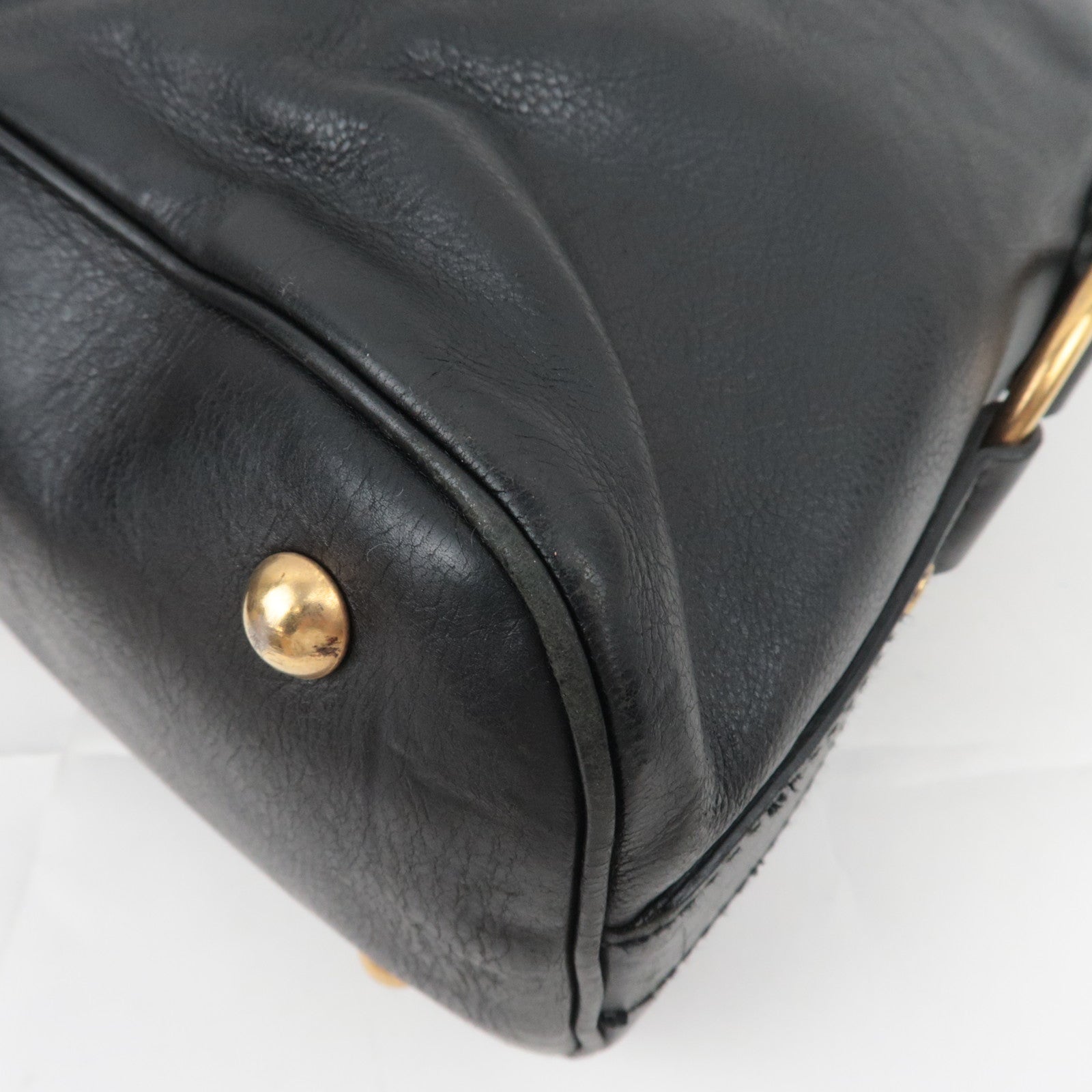 SAINT LAURENT YSL Muse Leather Handbag Black 156464