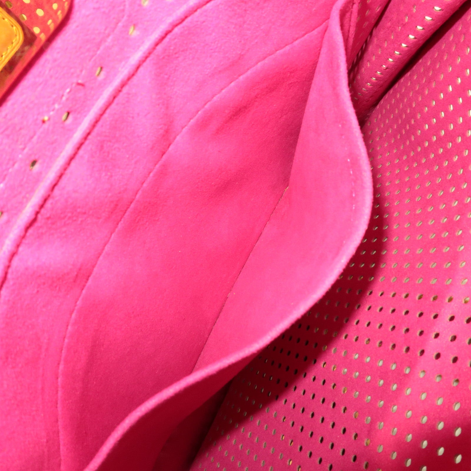 Louis Vuitton Monogram Perforated Musette Shoulder Bag Fuchsia M95172