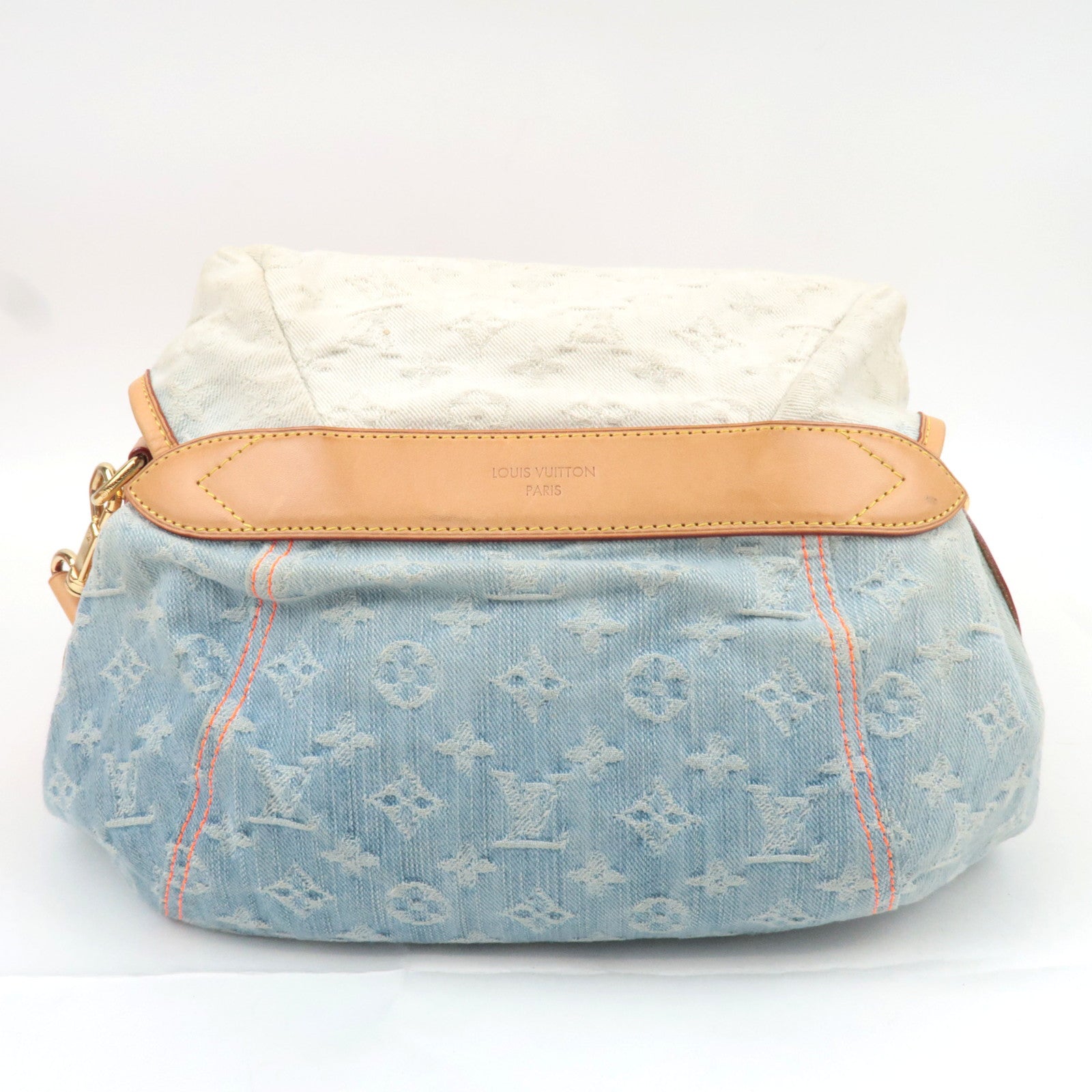 Louis Vuitton Monogram Denim Sunshine Shoulder Bag Blue M93182
