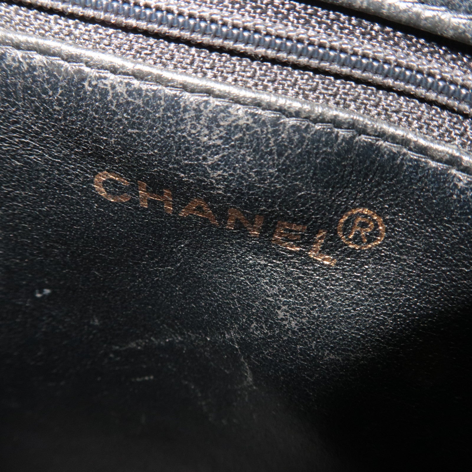 CHANEL Medallion Tote Caviarskin Black Gold HDW A01804