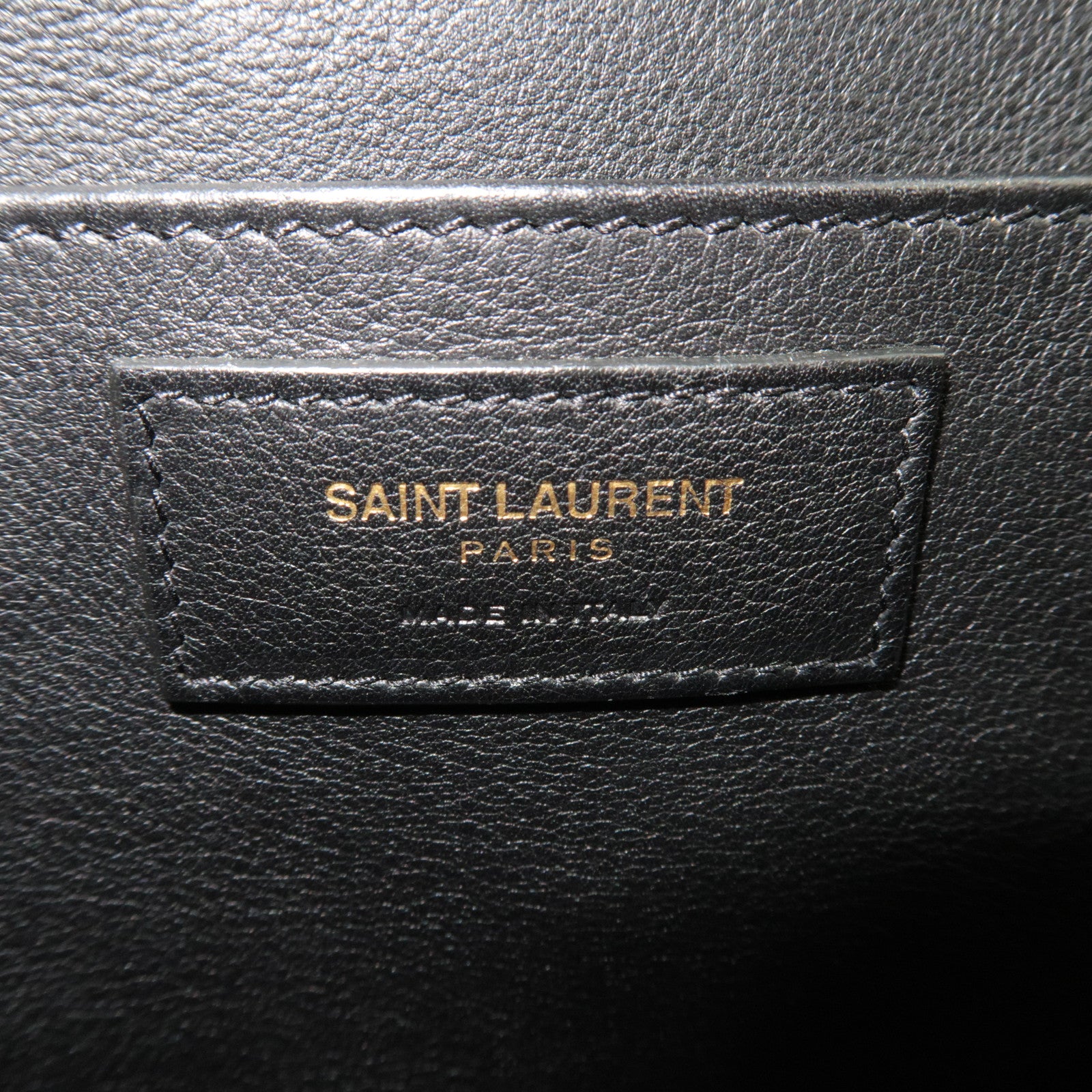 SAINT LAURENT Downtown Cabas 2Way Suede Handbag Black 436832
