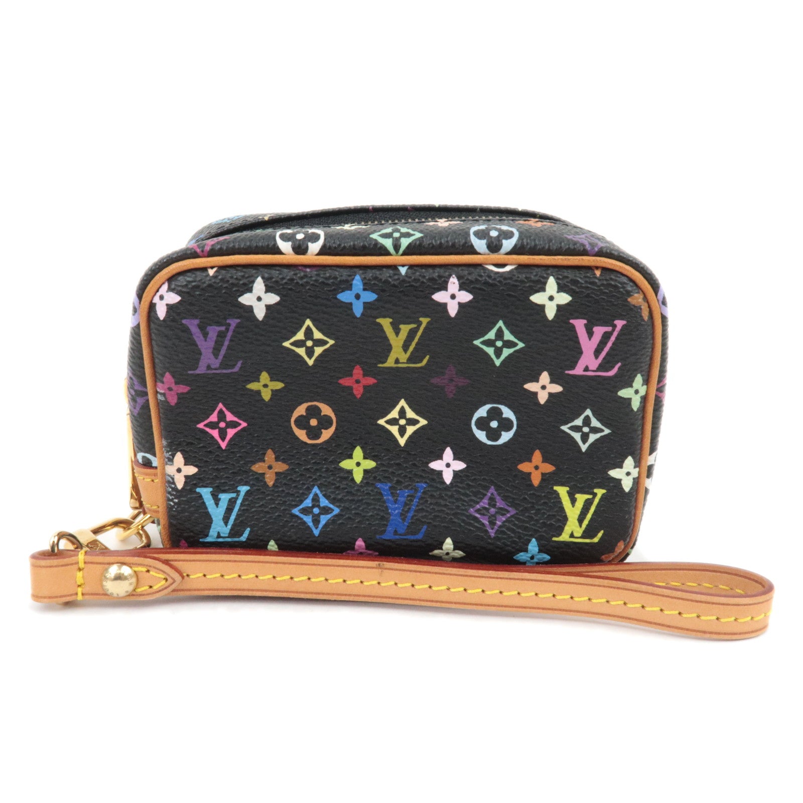 Louis Vuitton Monogram Multicolor Trousse Wapity Small Pouch Noir M5803489402