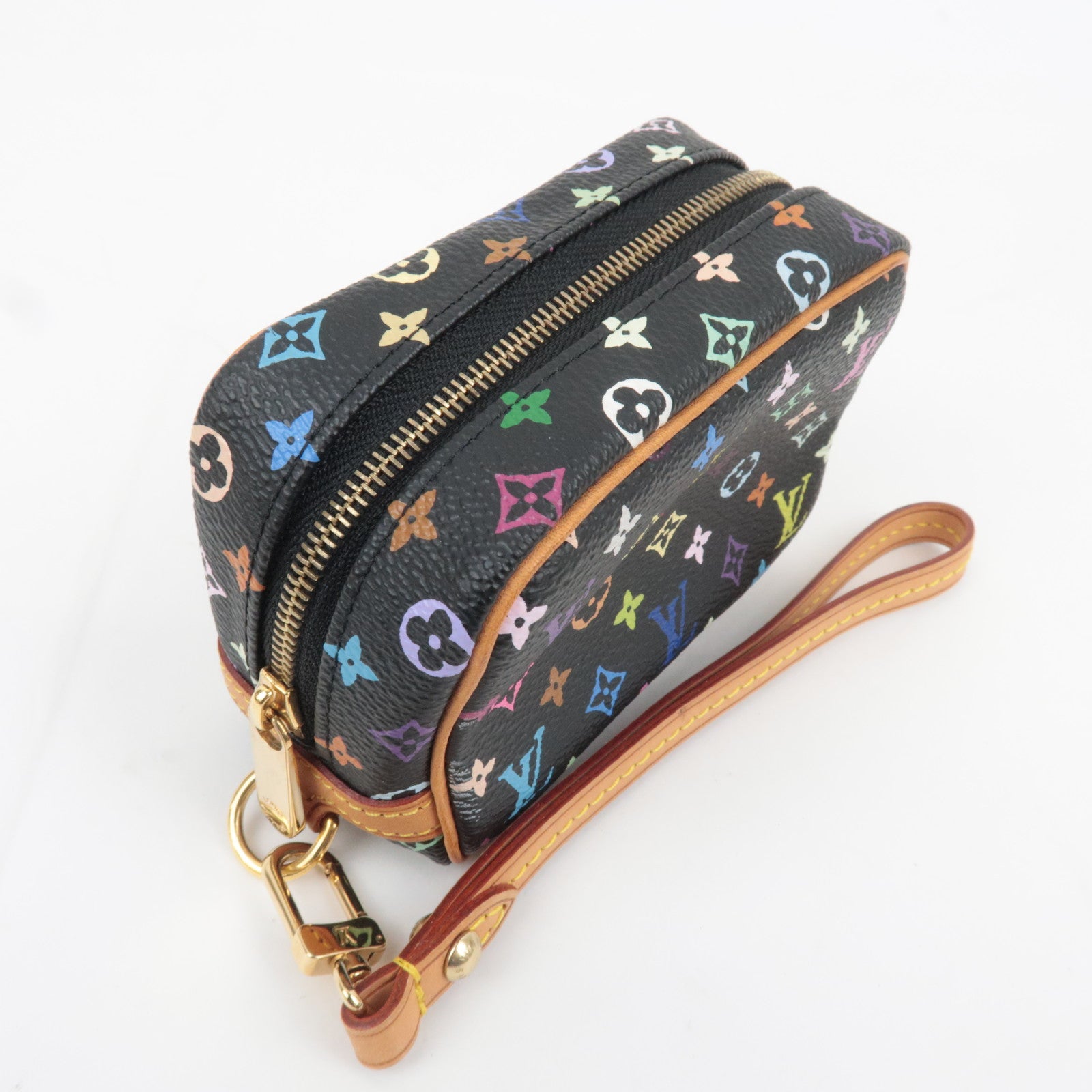 Louis Vuitton Monogram Multicolor Trousse Wapity Small Pouch Noir M58034