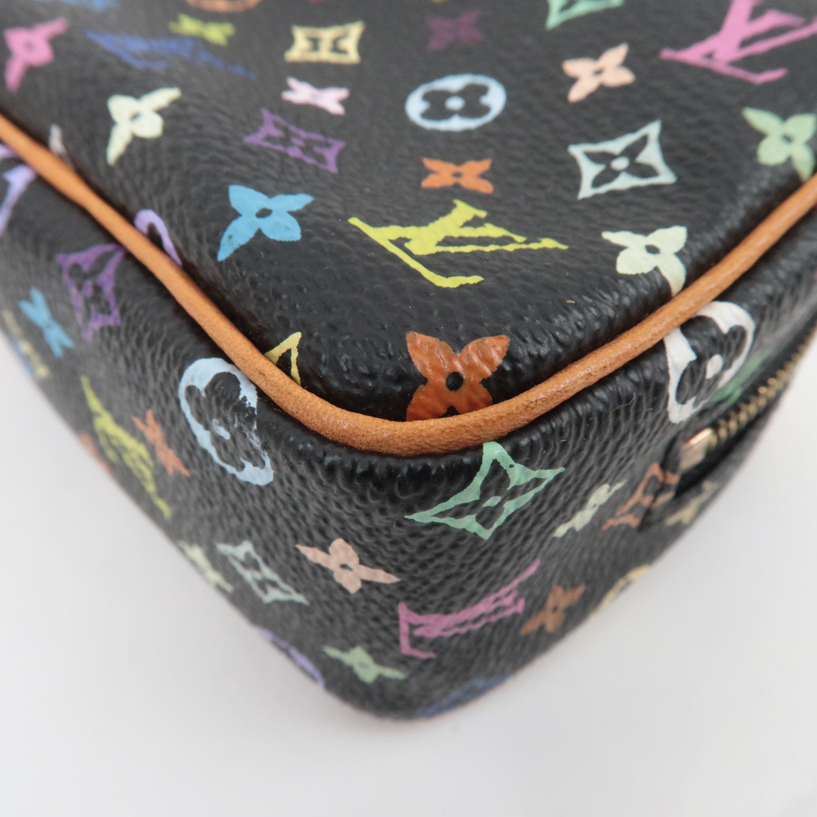 Louis Vuitton Monogram Multicolor Trousse Wapity Small Pouch Noir M58034