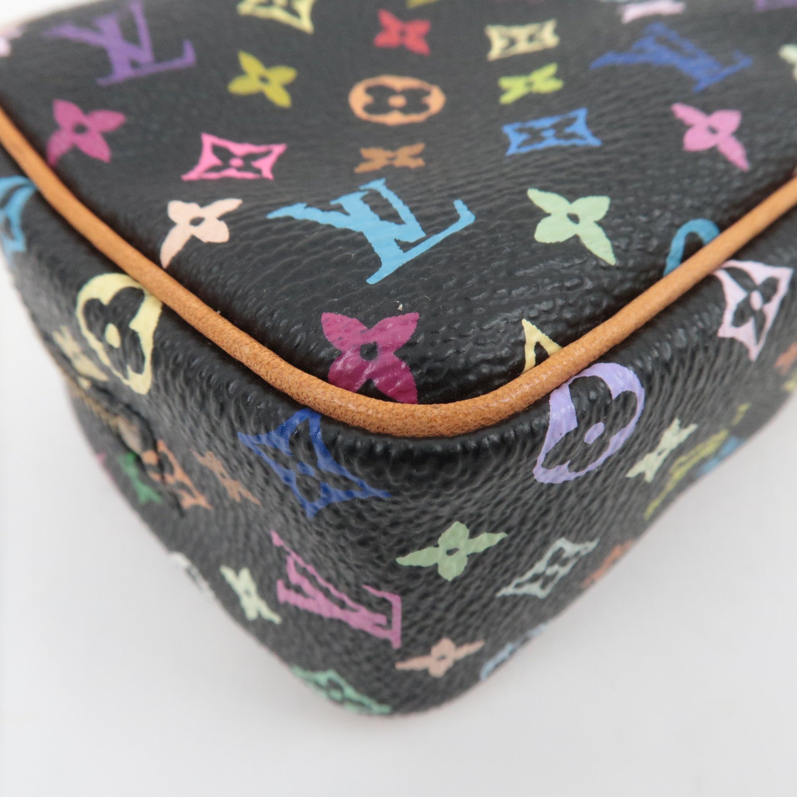 Louis Vuitton Monogram Multicolor Trousse Wapity Small Pouch Noir M58034