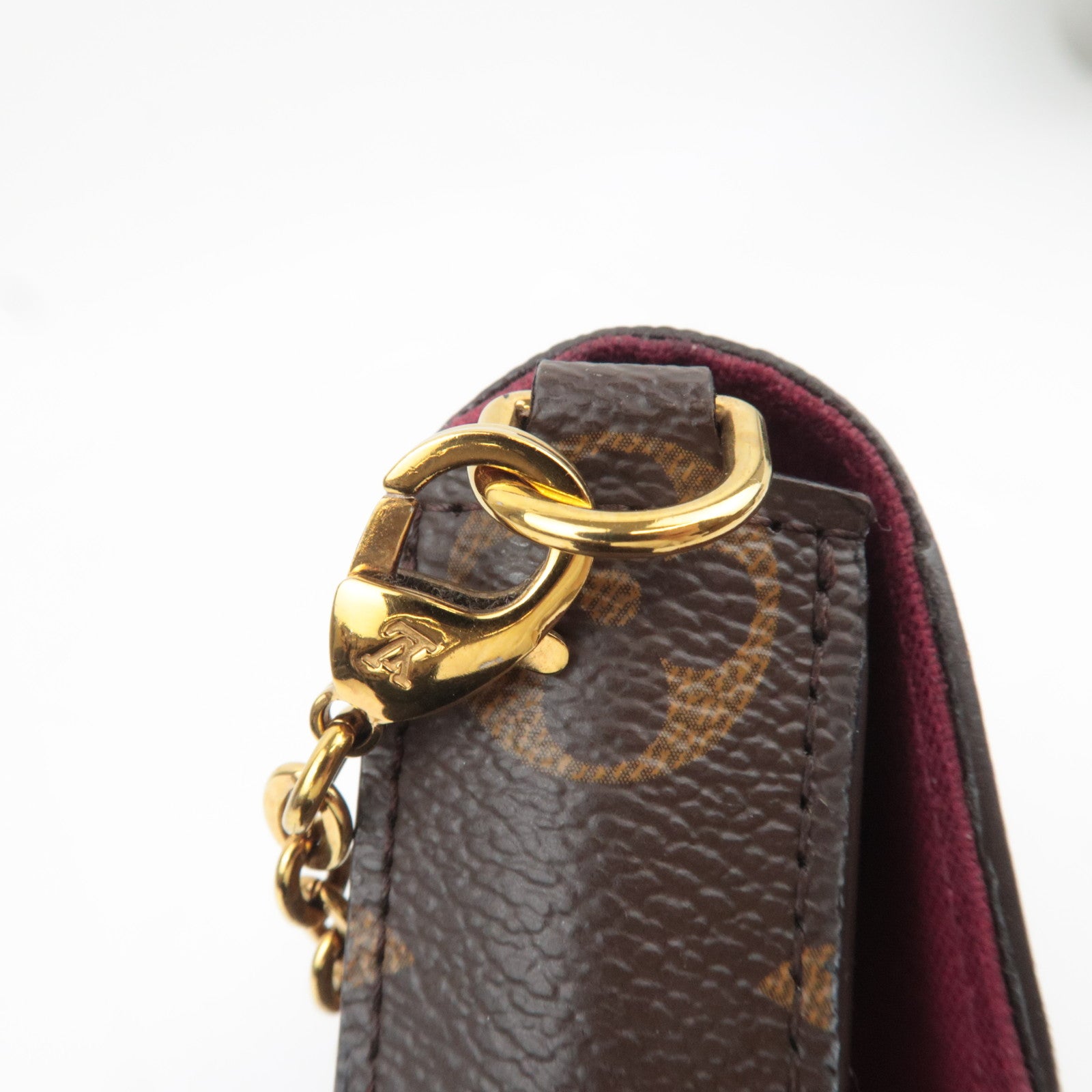 Louis Vuitton Monogram Pochette Felicie Shoulder Bag Fuchsia M81896