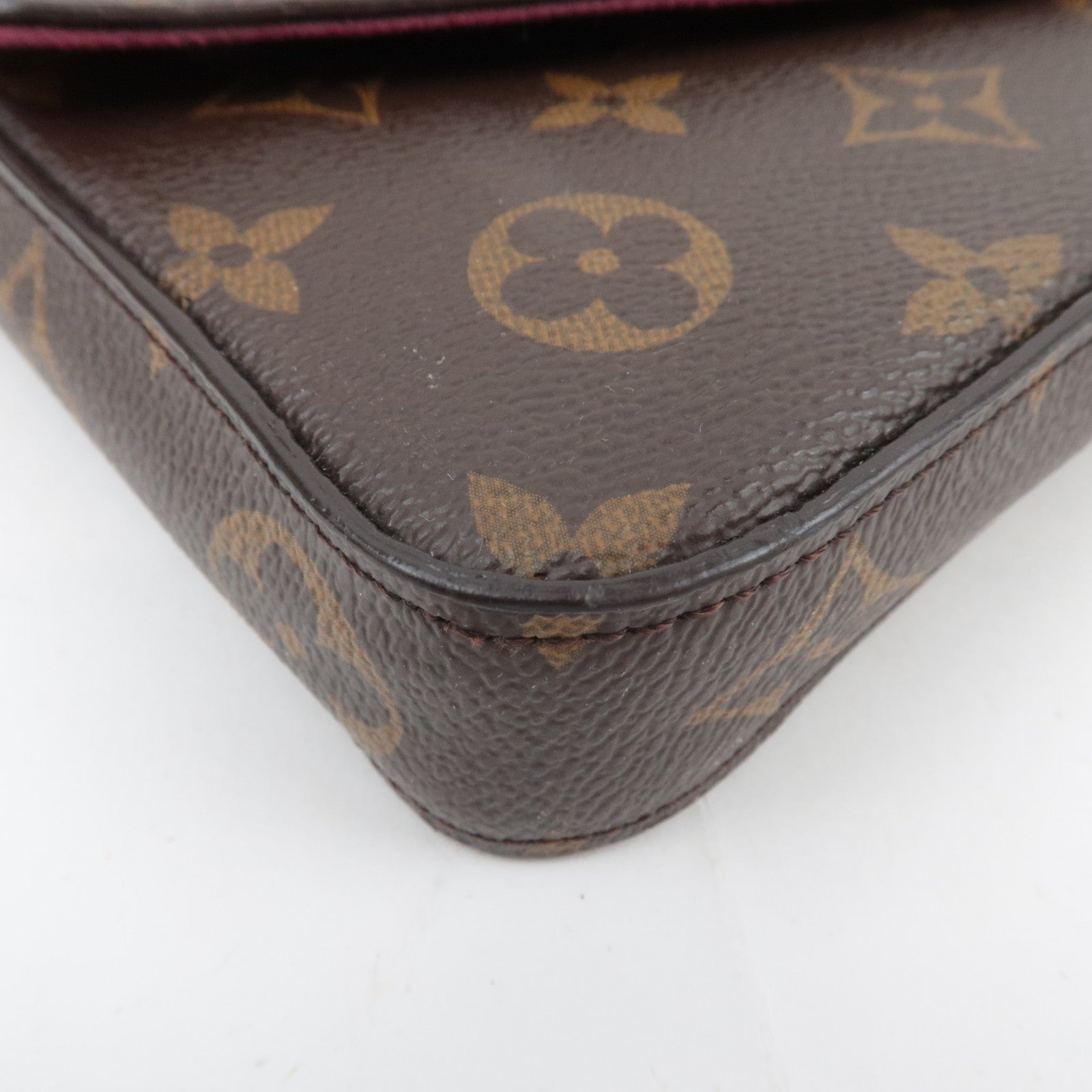Louis Vuitton Monogram Pochette Felicie Shoulder Bag Fuchsia M81896