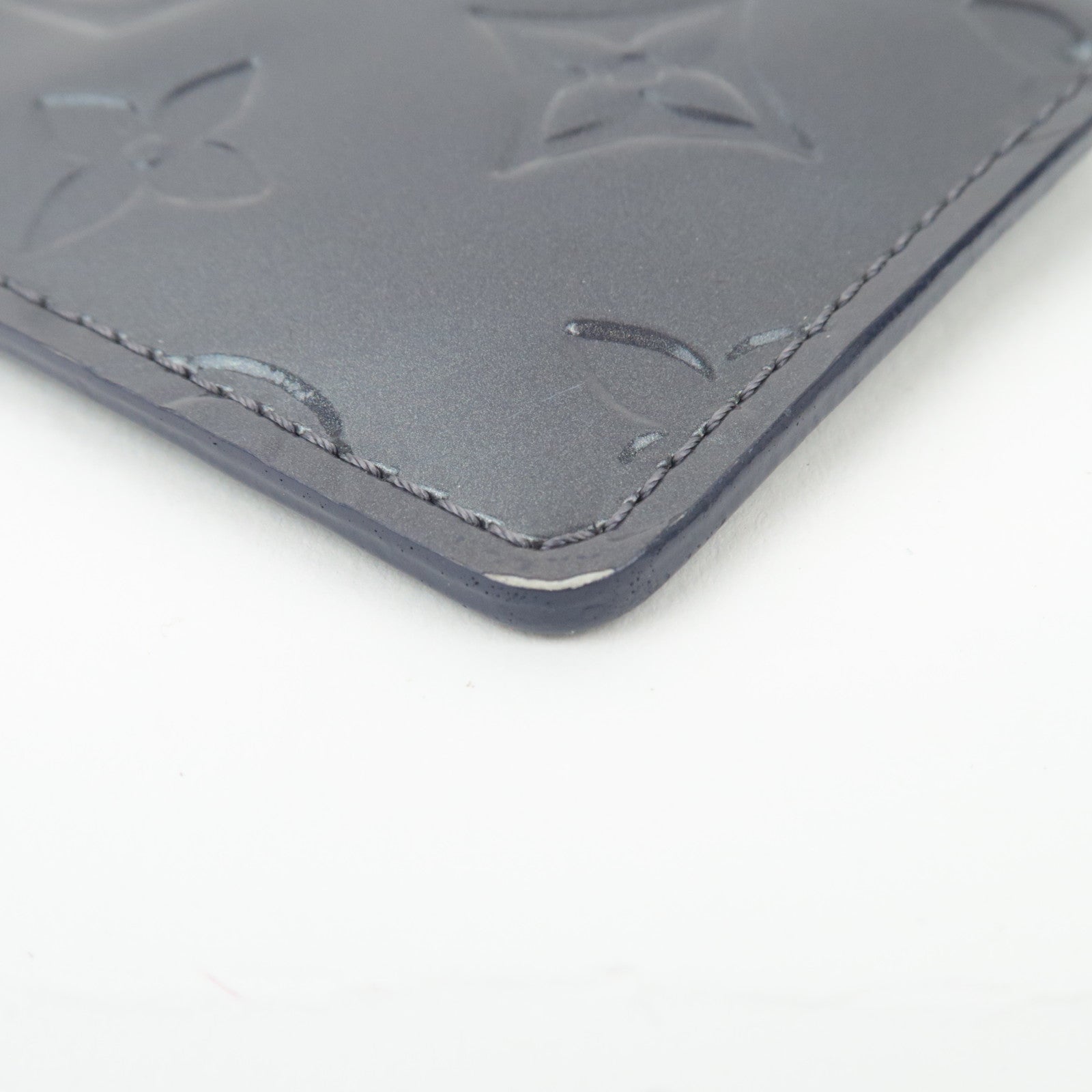 Louis Vuitton Monogram Vernis Pochette Cles Coin Case Indigo N91347