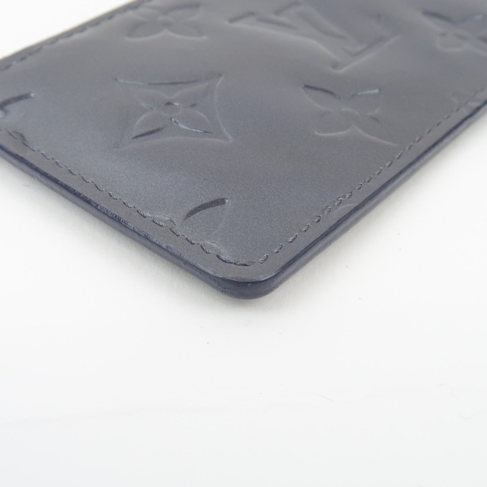 Louis Vuitton Monogram Vernis Pochette Cles Coin Case Indigo N91347