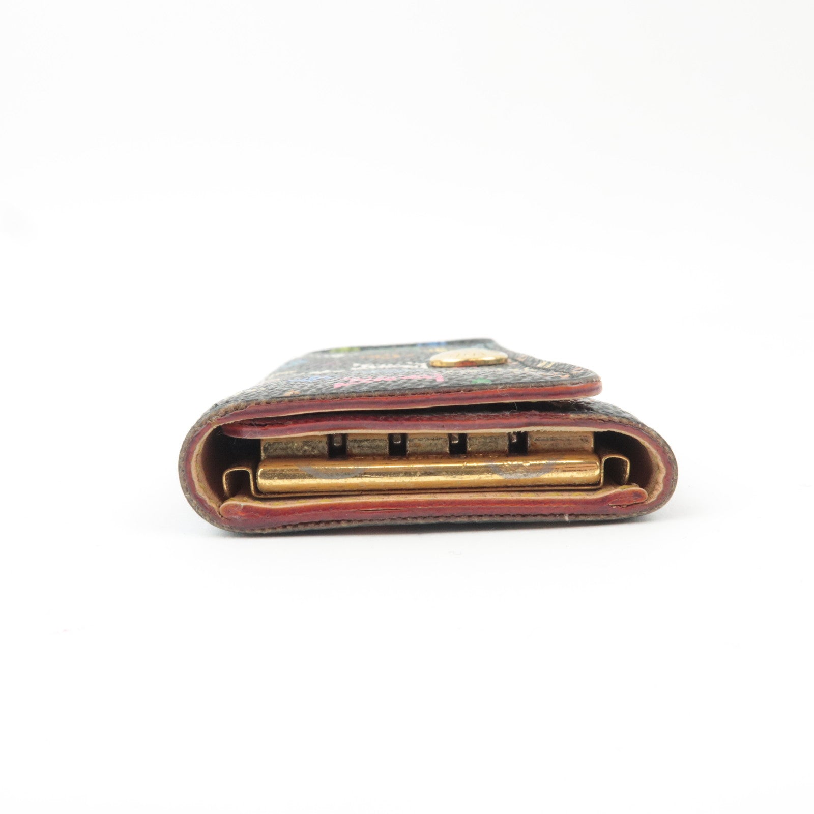 Louis Vuitton Monogram Multicolor Multi Cles 4 Key Case Noir M60044