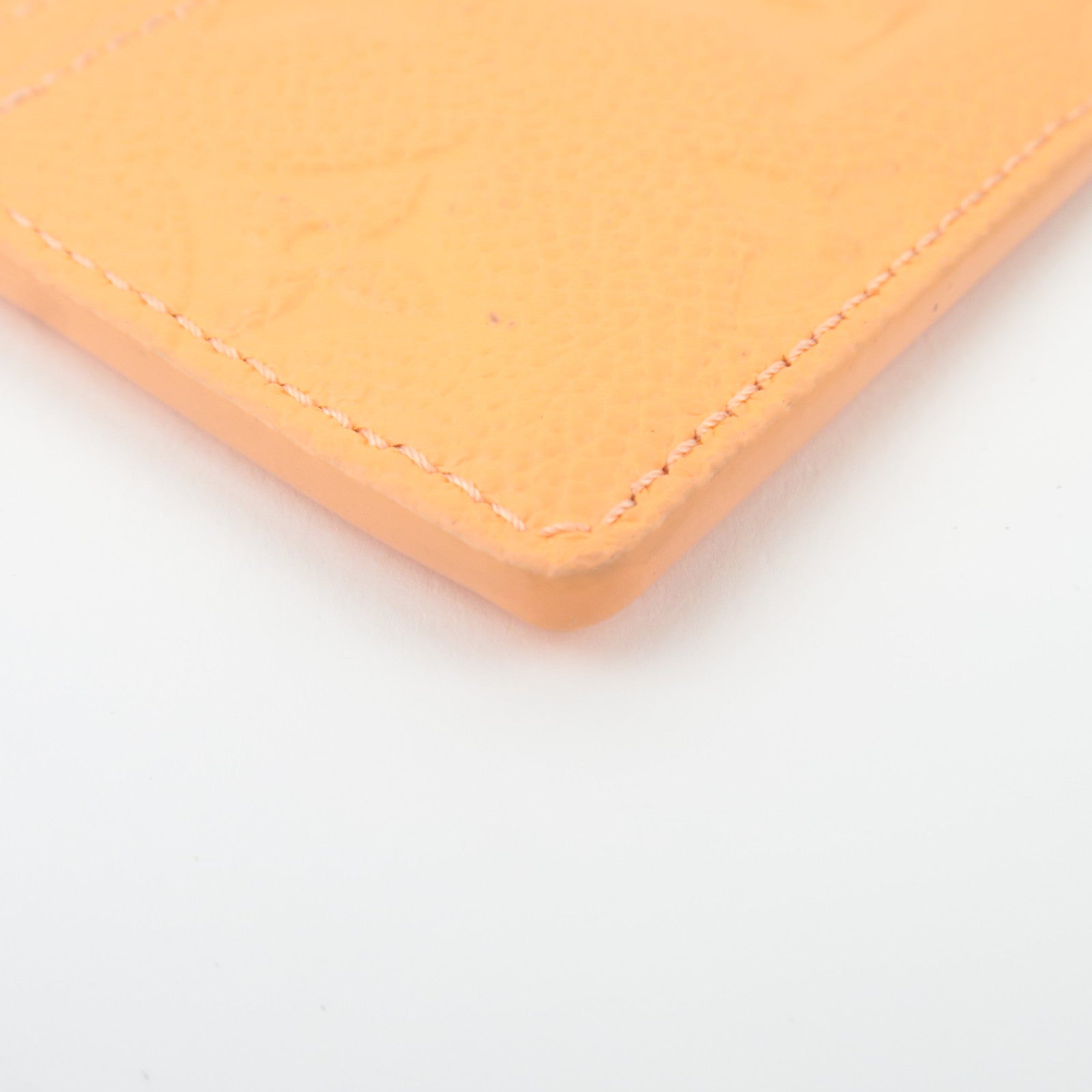 Louis Vuitton Monogram Empreinte Porte Carte LV Charm Card Case Apricot M83586