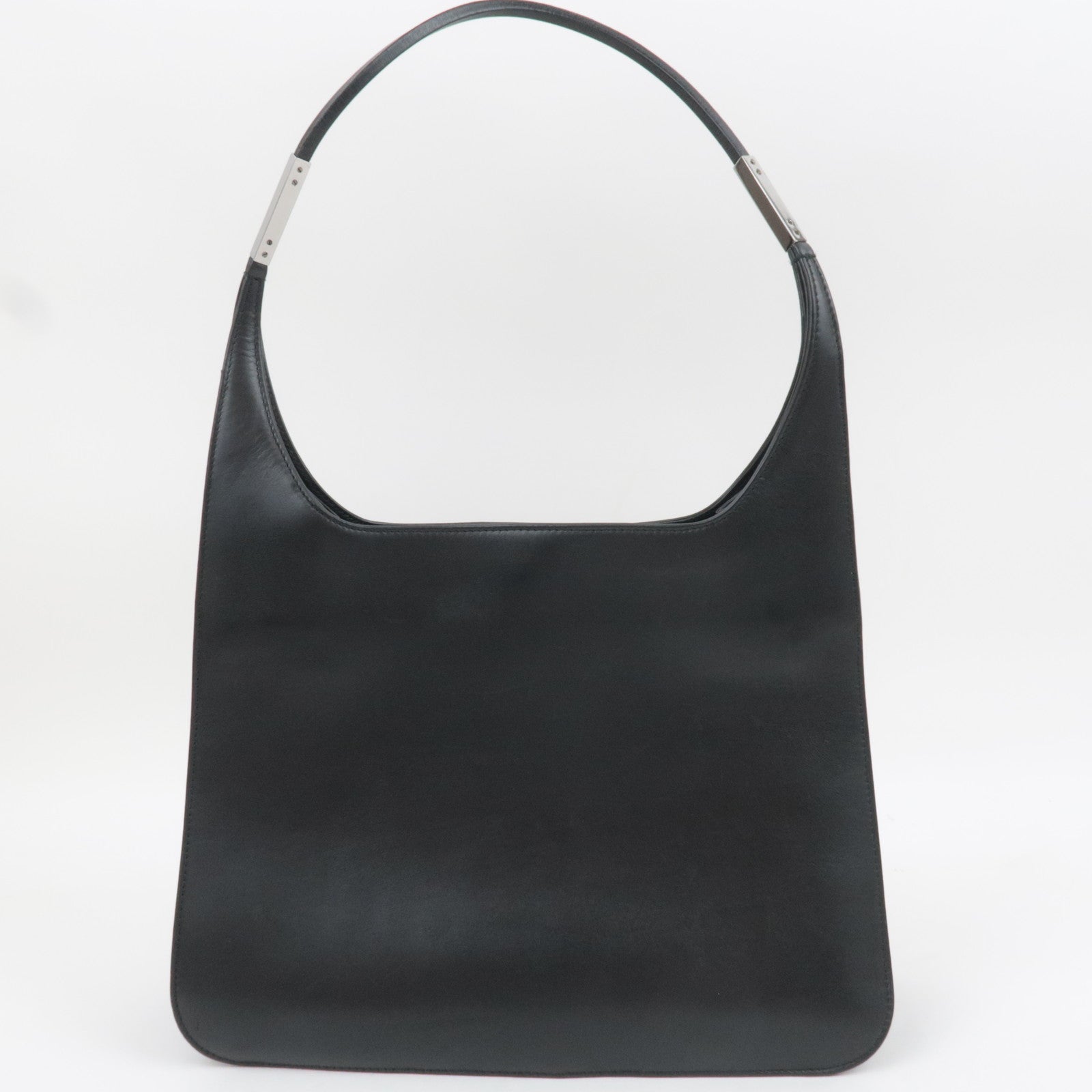 GUCCI Leather Shoulder Bag Black 001.3167