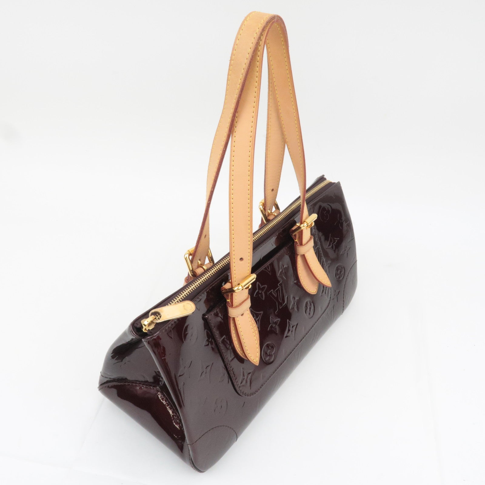 Louis Vuitton Monogram Vernis Rosewood Avenue Shoulder Bag Amarante M93510