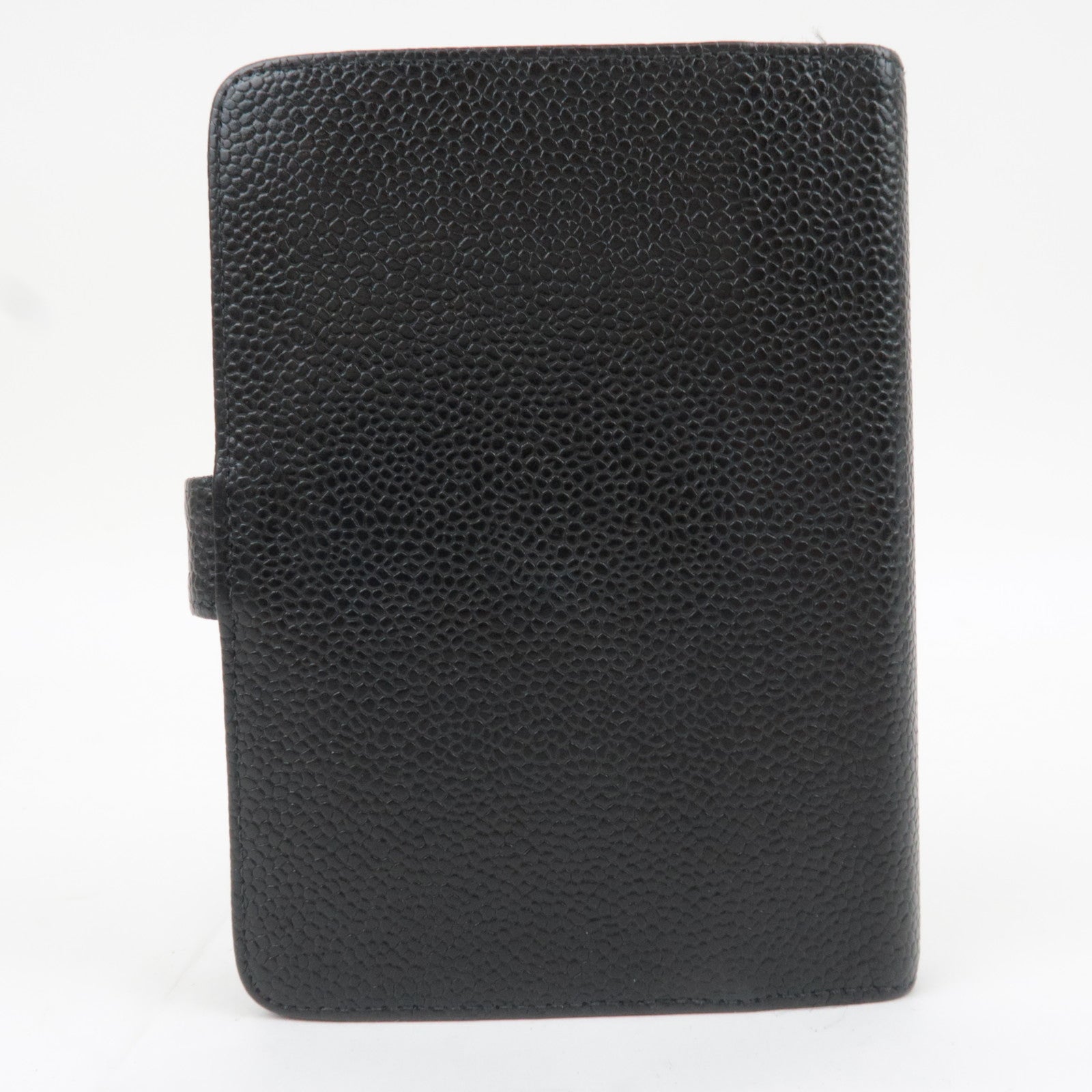 CHANEL Coco Mark Planner Cover Caviarskin Black