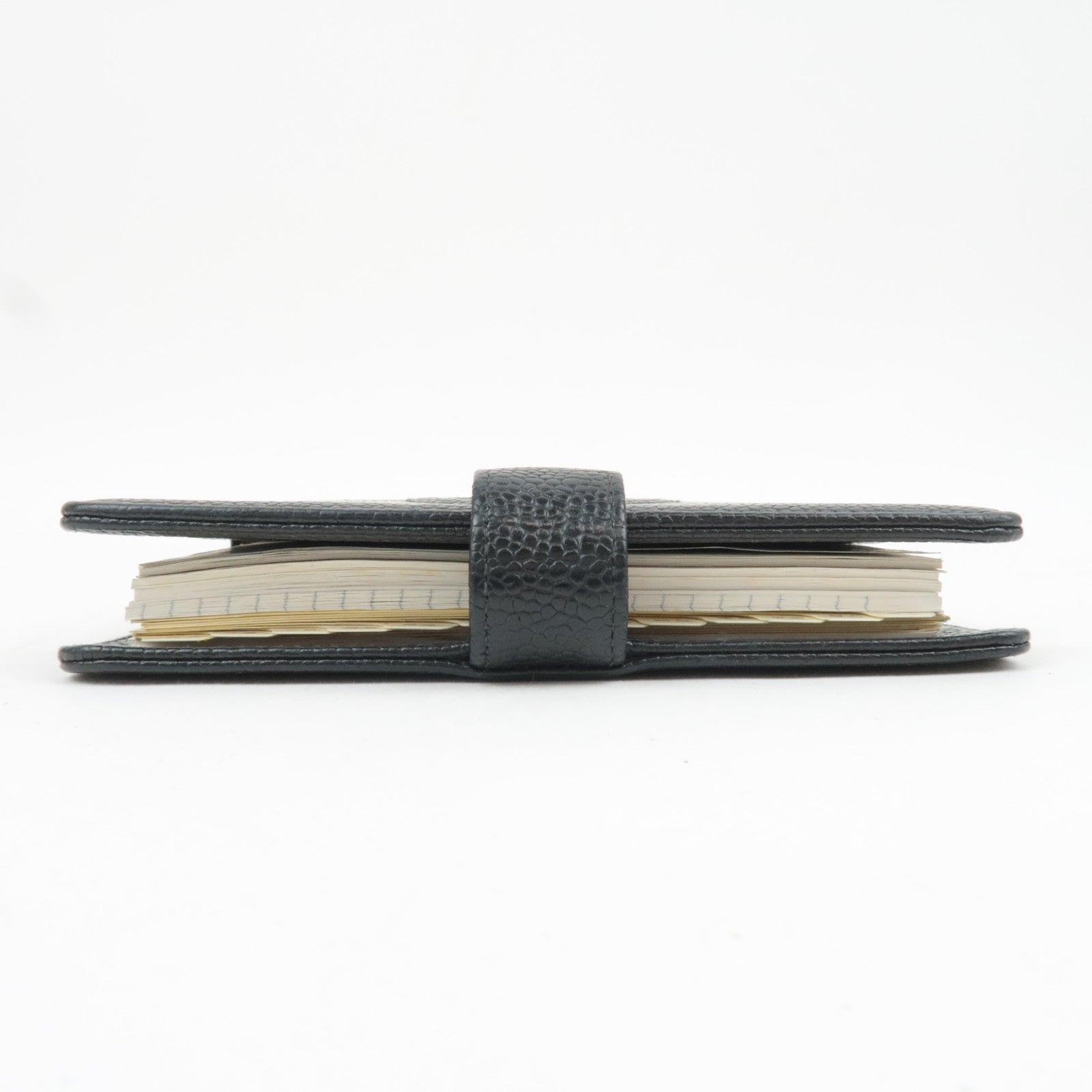 CHANEL Coco Mark Planner Cover Caviarskin Black