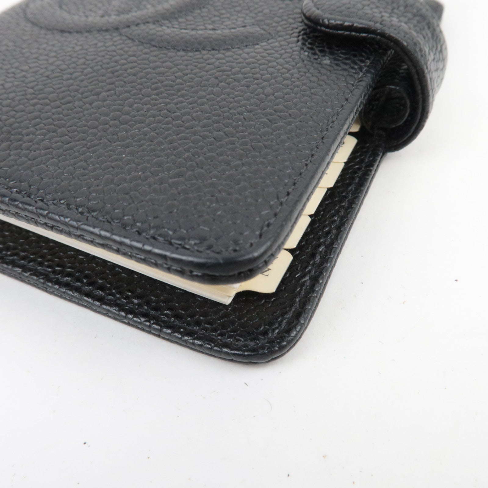 CHANEL Coco Mark Planner Cover Caviarskin Black