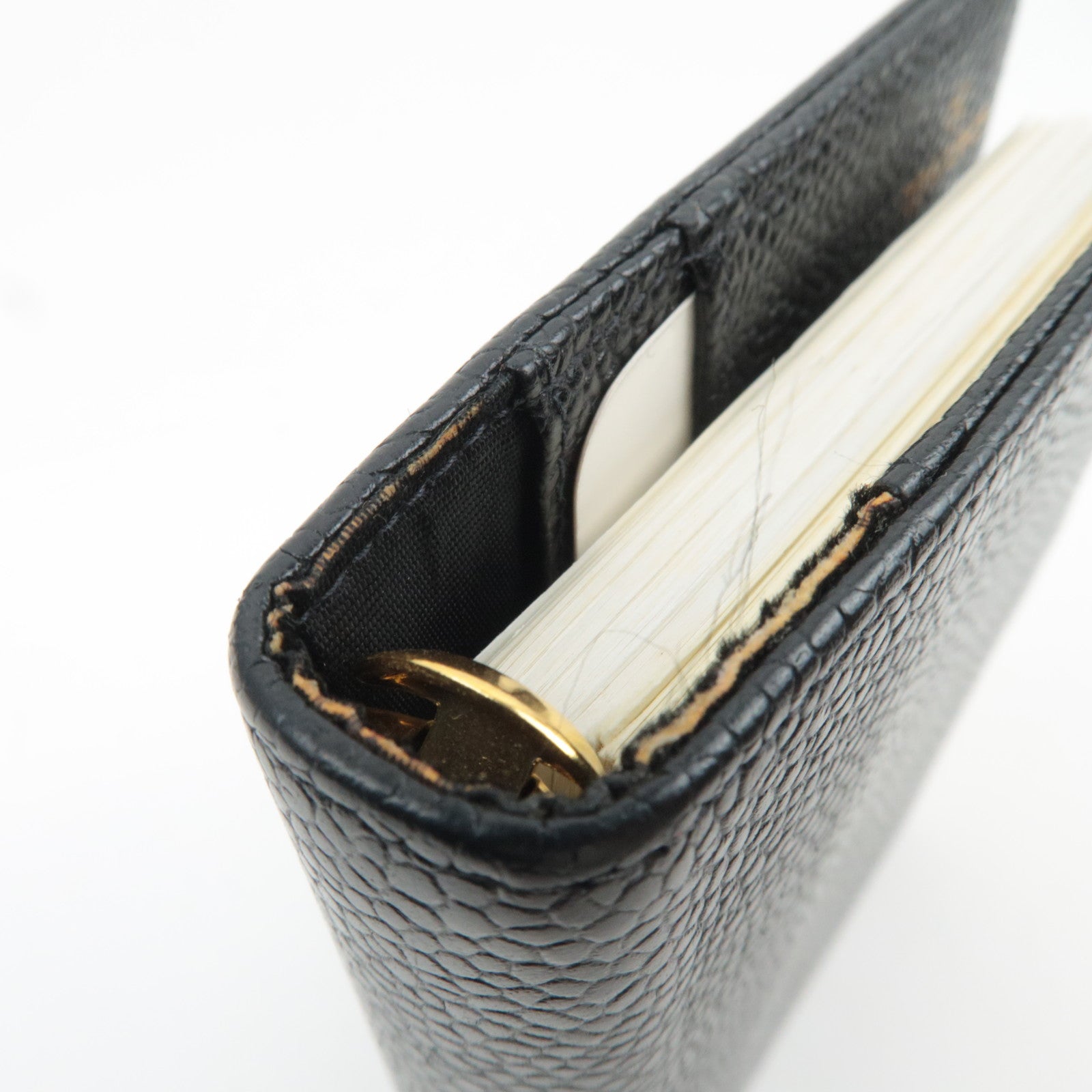 CHANEL Coco Mark Planner Cover Caviarskin Black