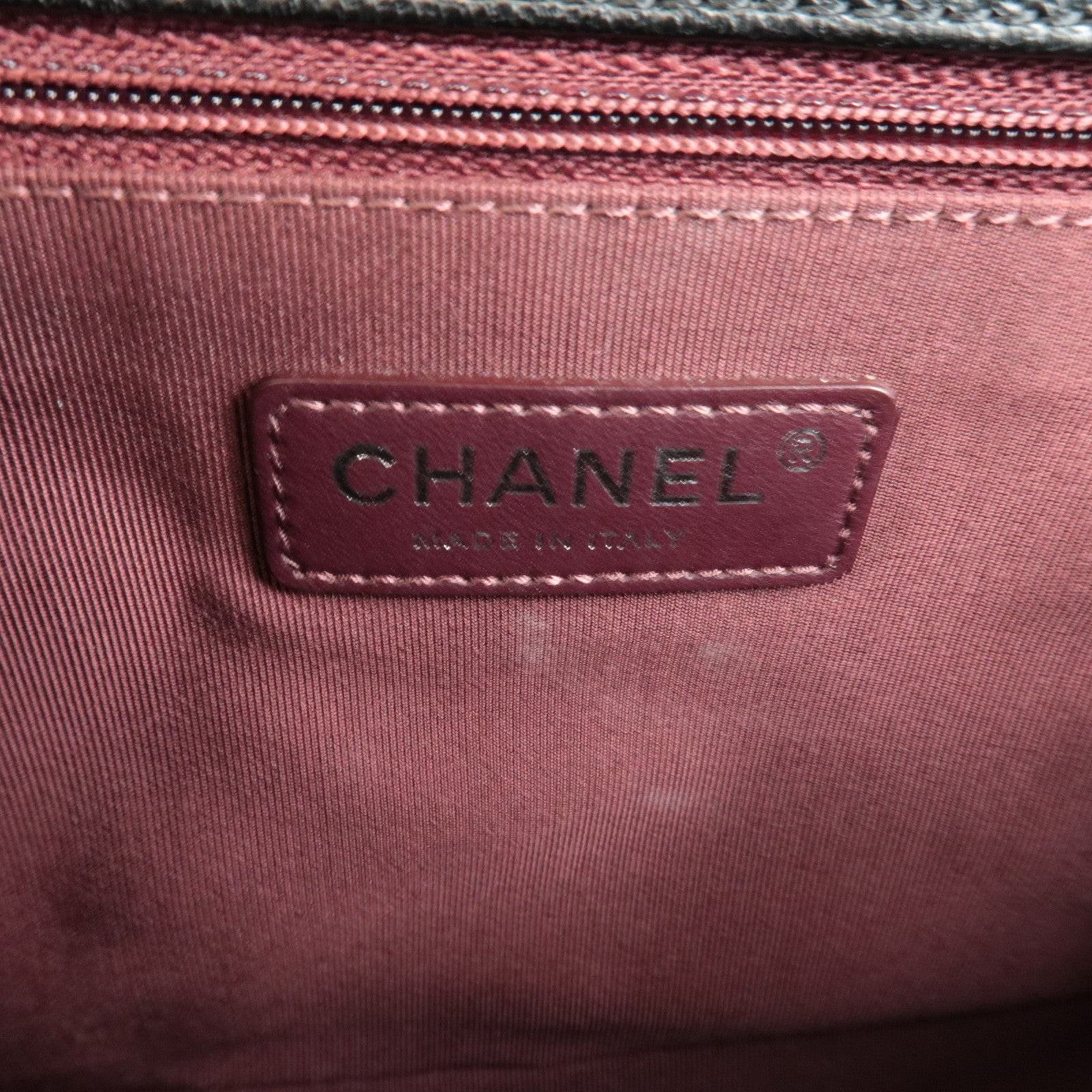 CHANEL Boy Chanel 28 Leather Chain Shoulder Bag Black Vintage Silver HDW