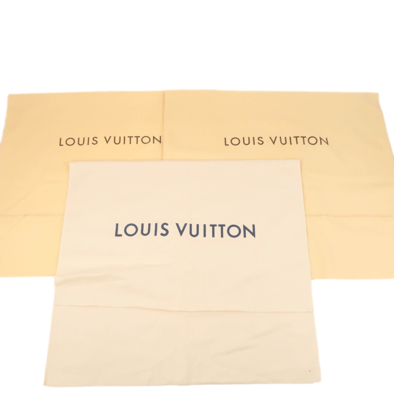 Louis Vuitton Set of 10 Cotton Dust Bag Beige