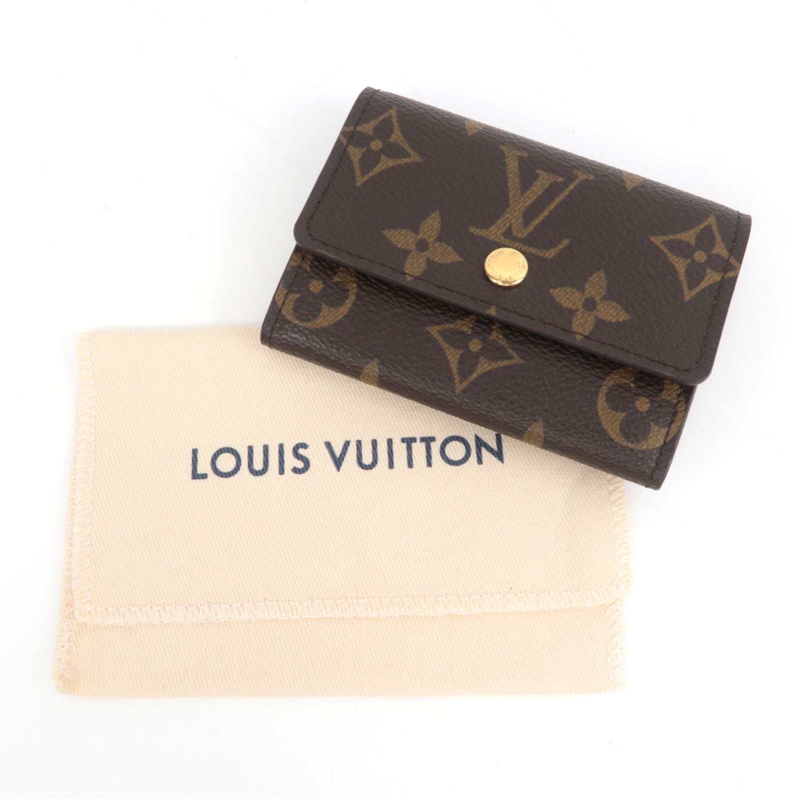 Louis Vuitton Monogram Porte Monnaie Plat Coin Purse M61930