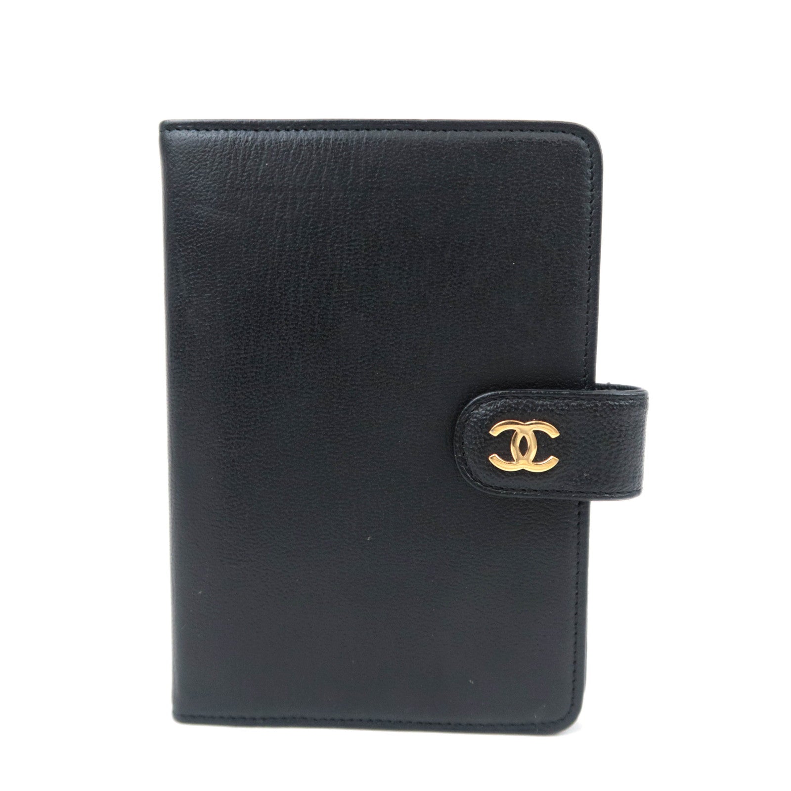 CHANEL Coco Mark Leather Planner Cover Black89570