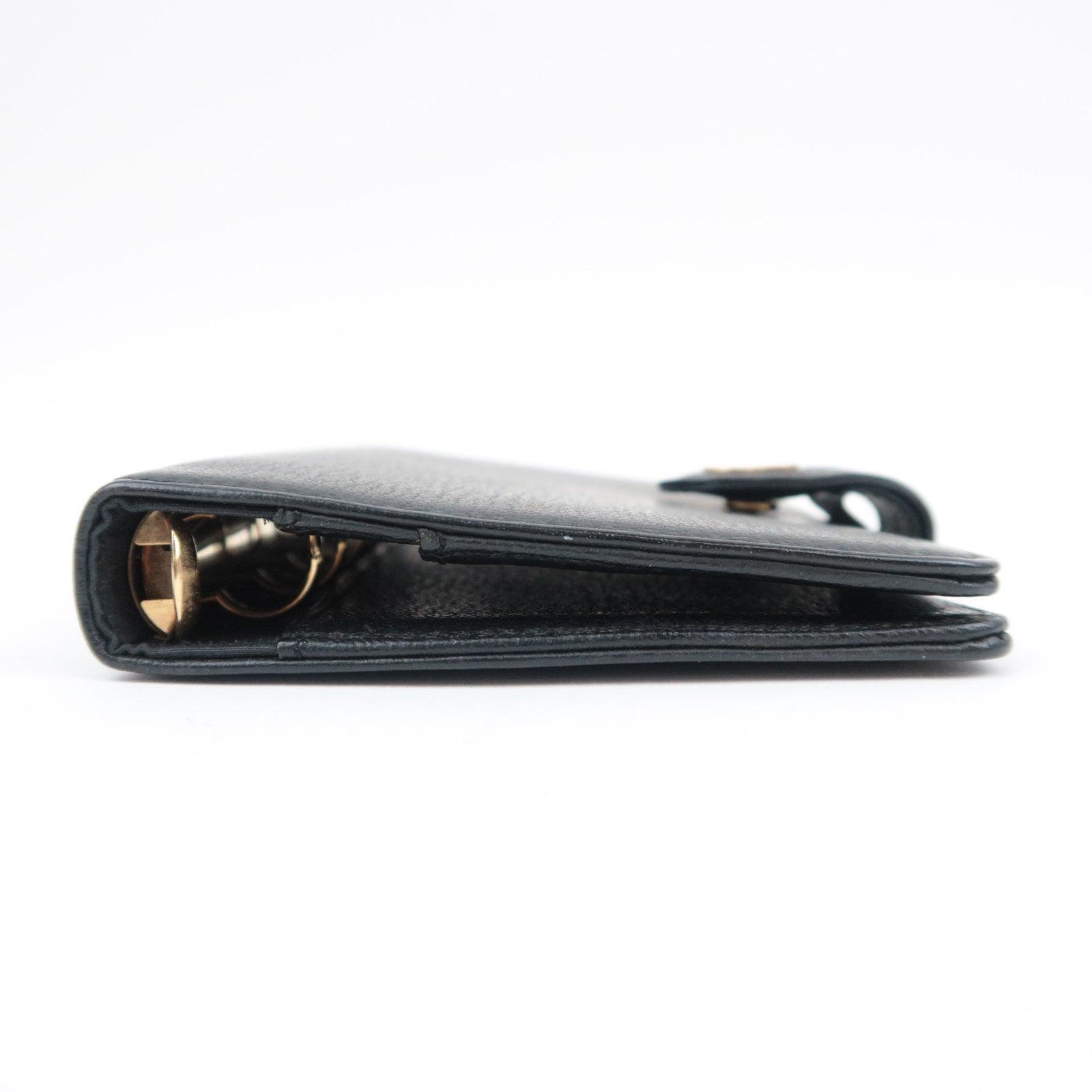 CHANEL Coco Mark Leather Planner Cover Black