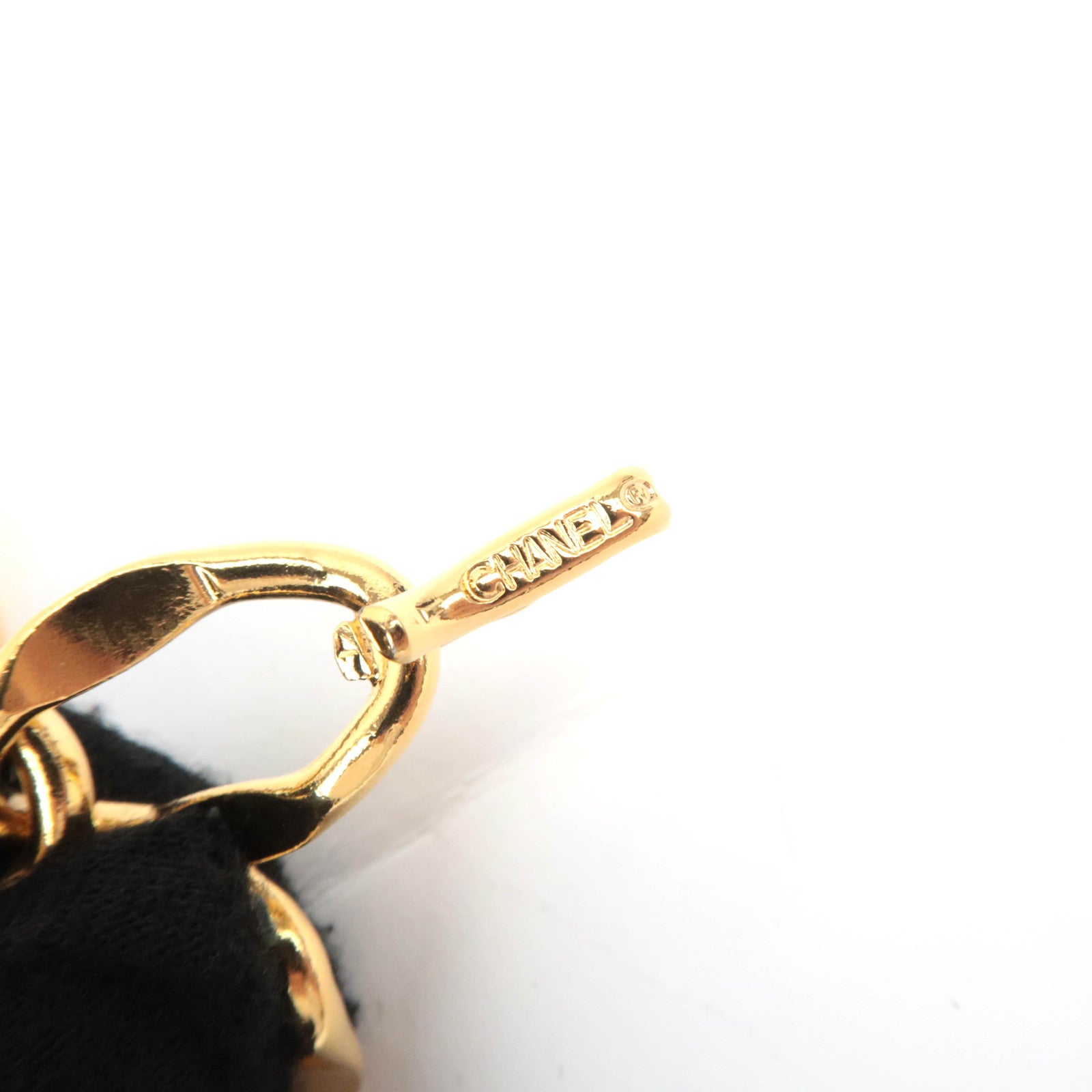 CHANEL Coin Charm Chain Belt Waist Size 75cm Gold Color