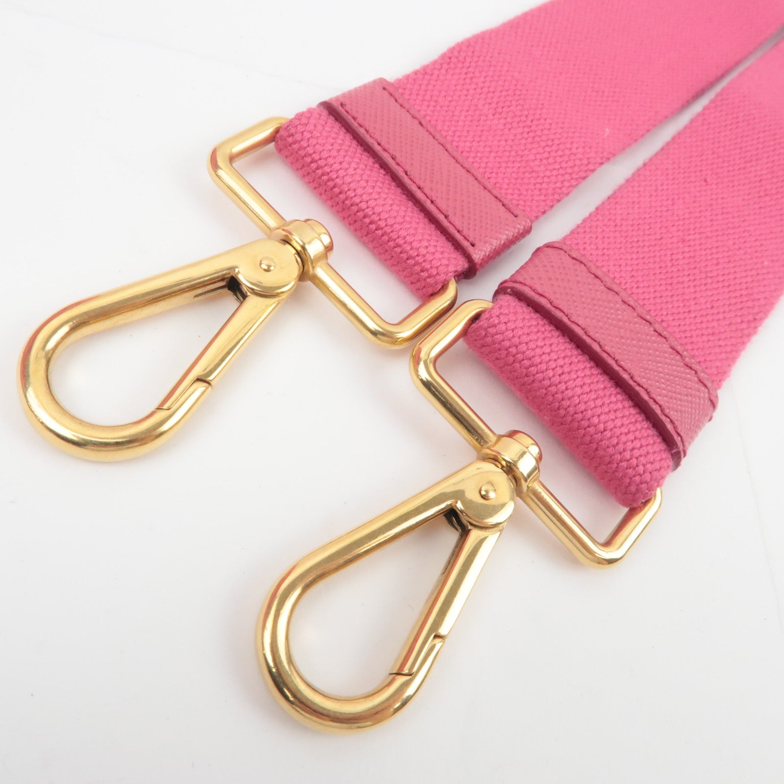 PRADA Canapa Mini 2Way Canvas Tote Bag Pink 1BG439