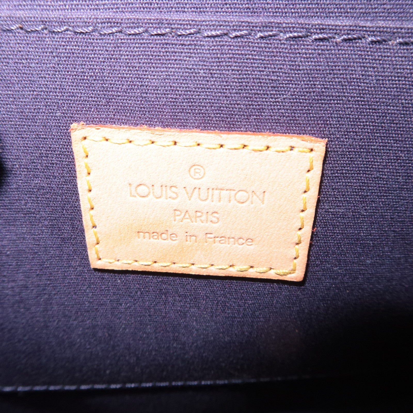 Louis Vuitton Monogram Vernis Biscayne Bay PM Shoulder Bag Indigo M91181