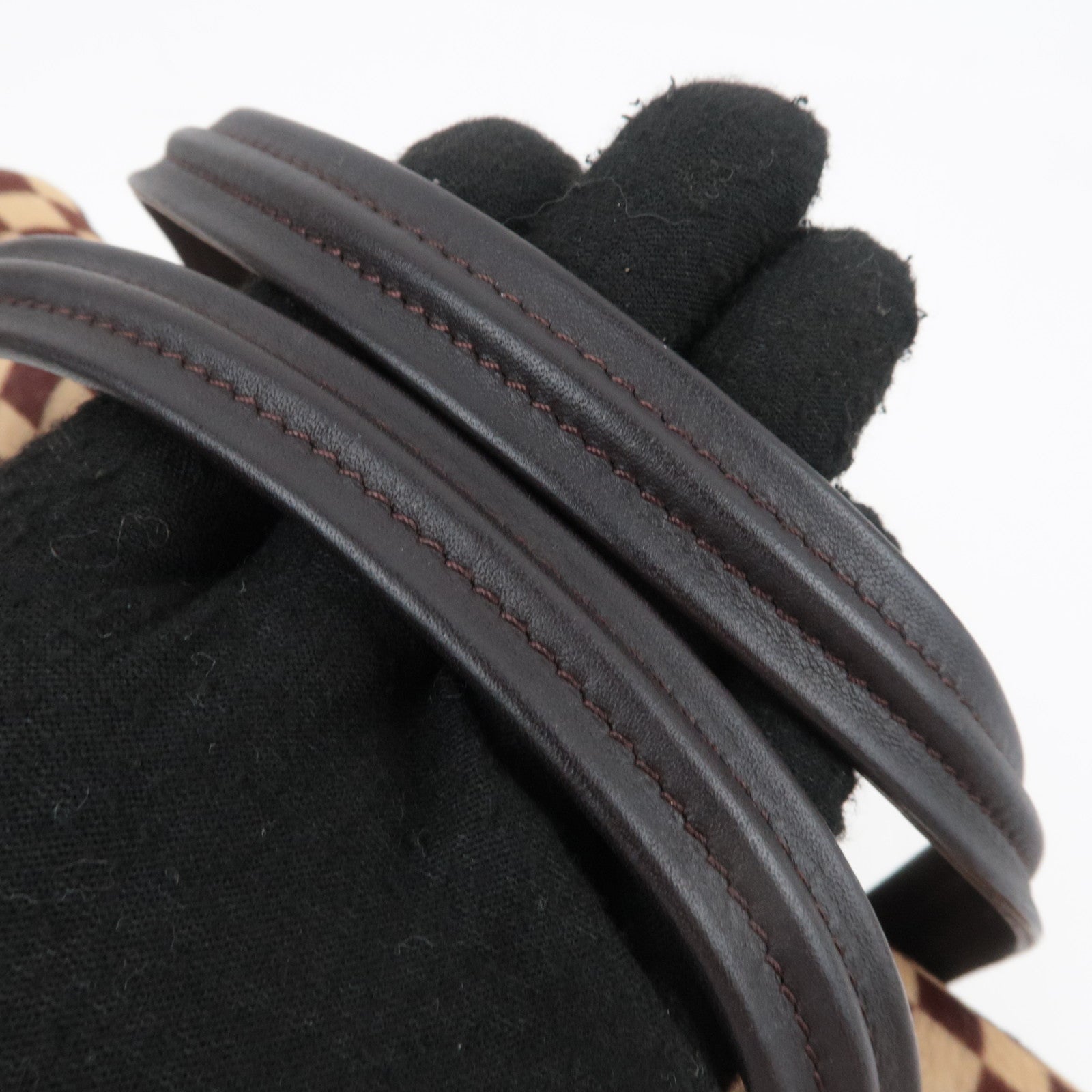Louis Vuitton Damier Sauvage Lion Handbag Brown M92131