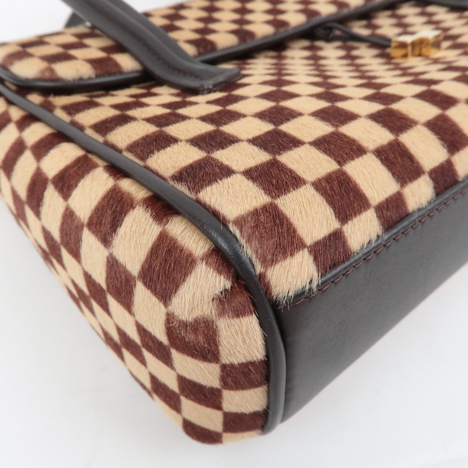Louis Vuitton Damier Sauvage Lion Handbag Brown M92131