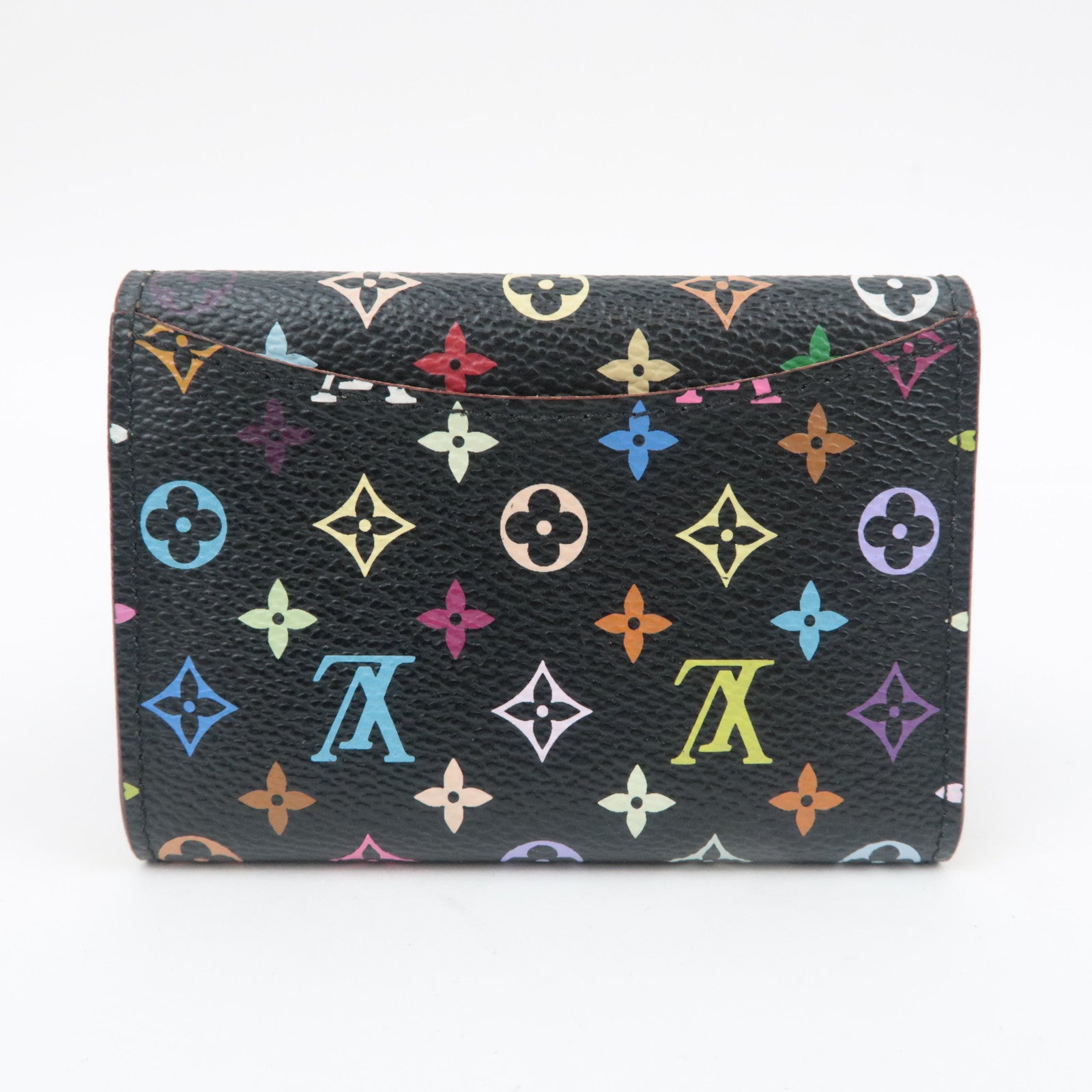 Louis Vuitton Monogram Multicolor Murakami Porte Monnaie Cozy Coin Case Noir M60007