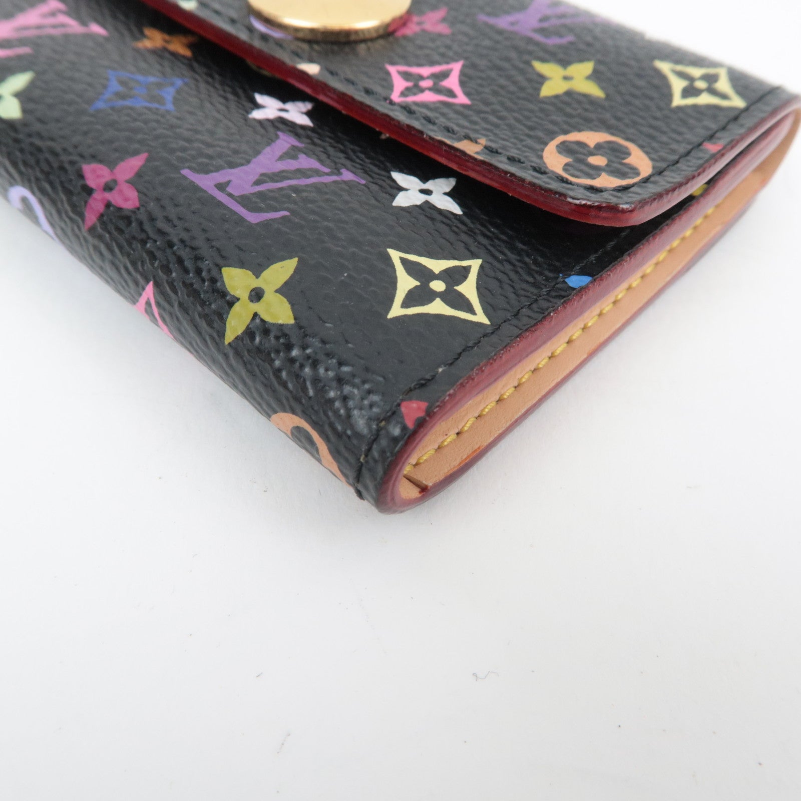 Louis Vuitton Monogram Multicolor Murakami Porte Monnaie Cozy Coin Case Noir M60007
